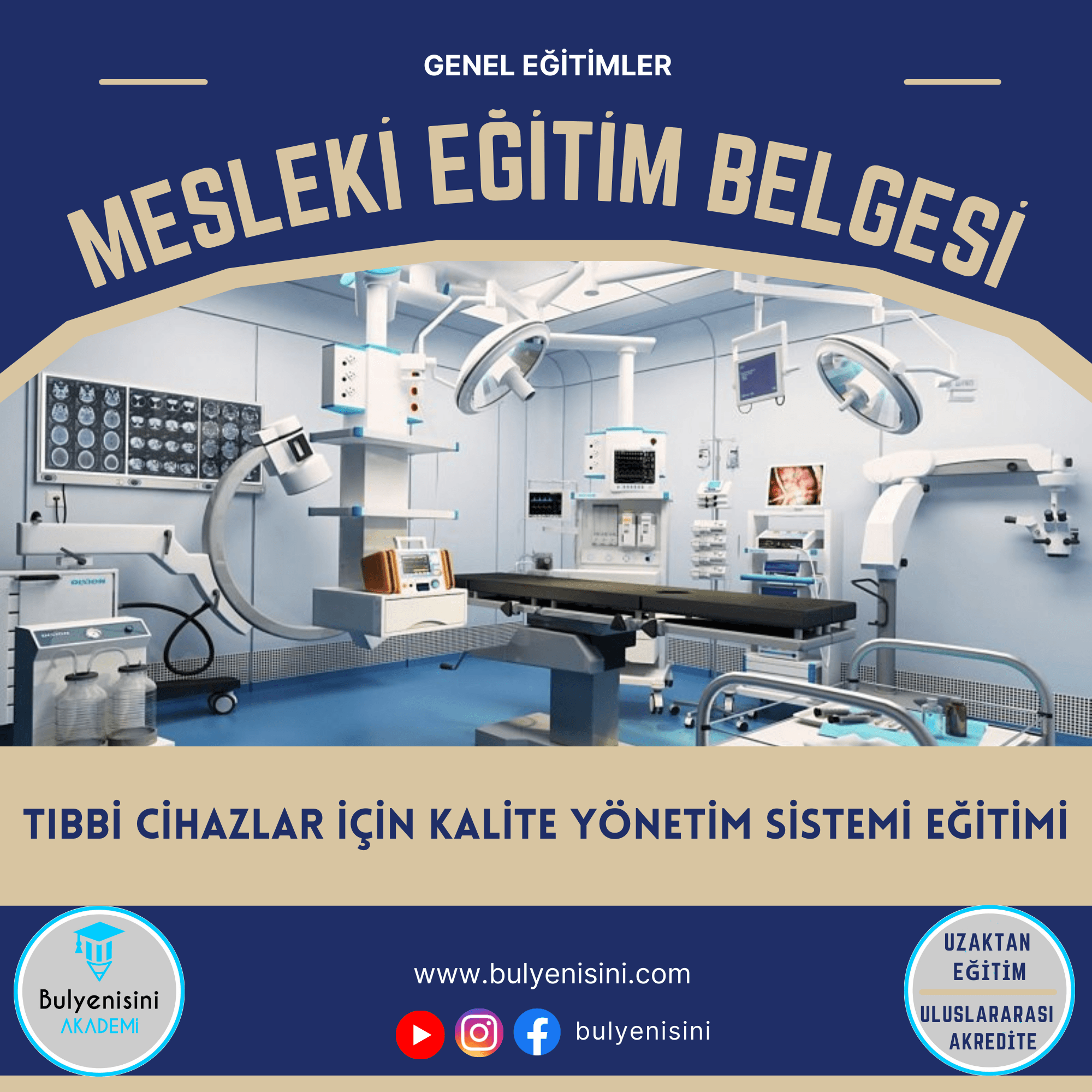 18 Saatlik Iso 13485:2016 Tıbbi Cihazlar İçin Kalite Yönetim Sistemi Eğitimi