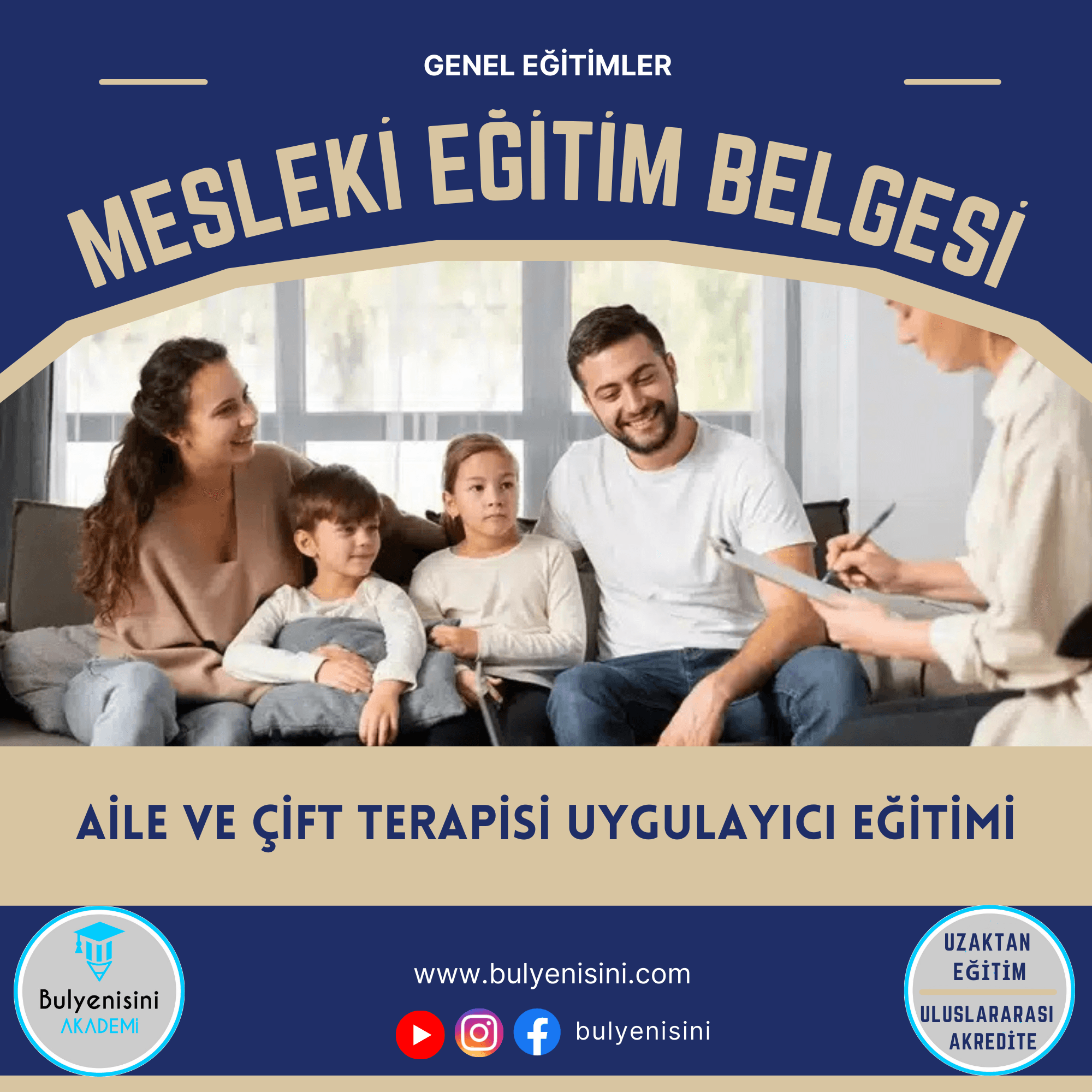 Aile ve Çift Terapisi Uygulayıcı Eğitimi | Family and Couples Therapy Practitioner Training