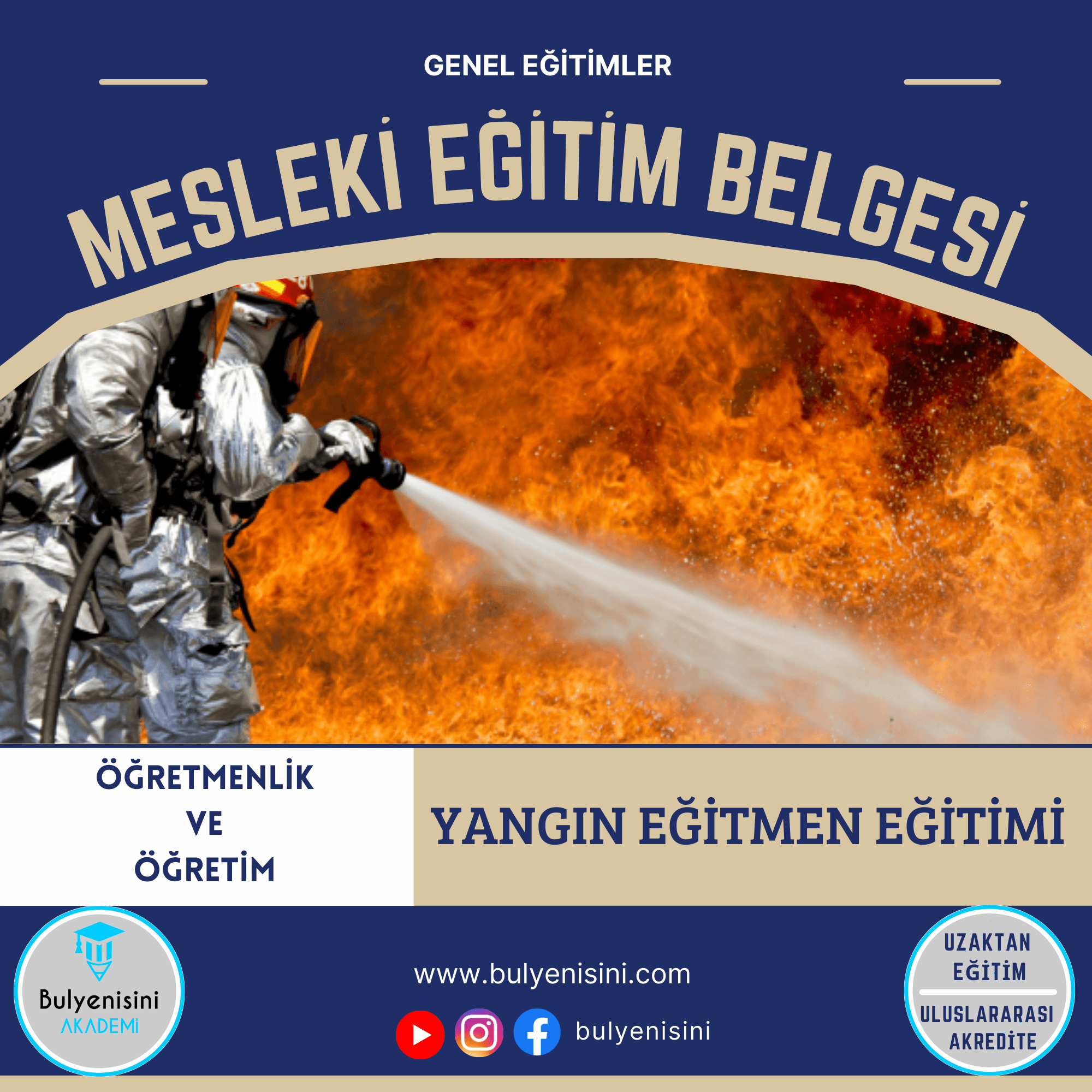 120 SAATLİK 2. SEVİYE YANGIN EĞİTİCİ EĞİTİMİ
