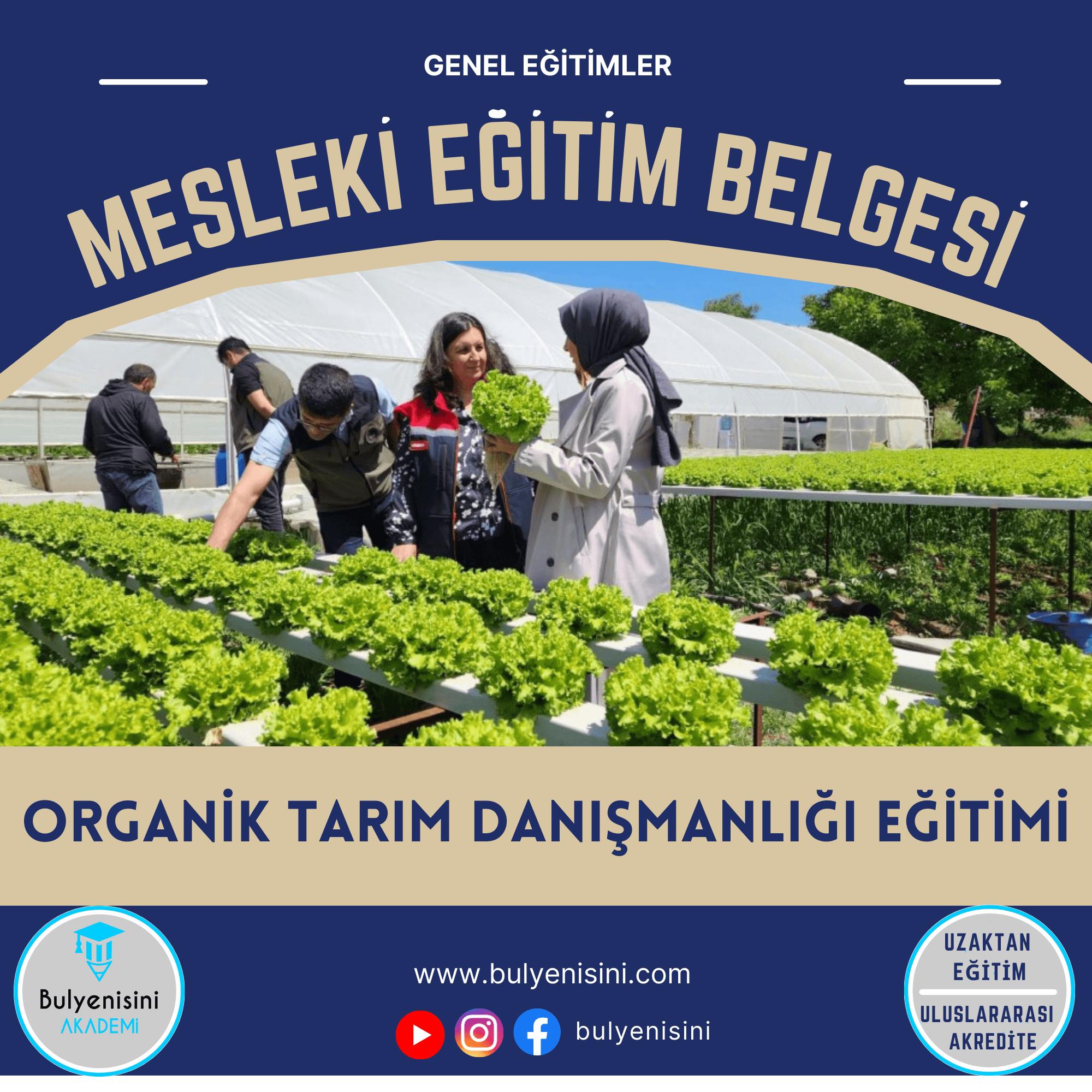 560 Saat ORGANİK TARIM DANIŞMANLIĞI EĞİTİMİ