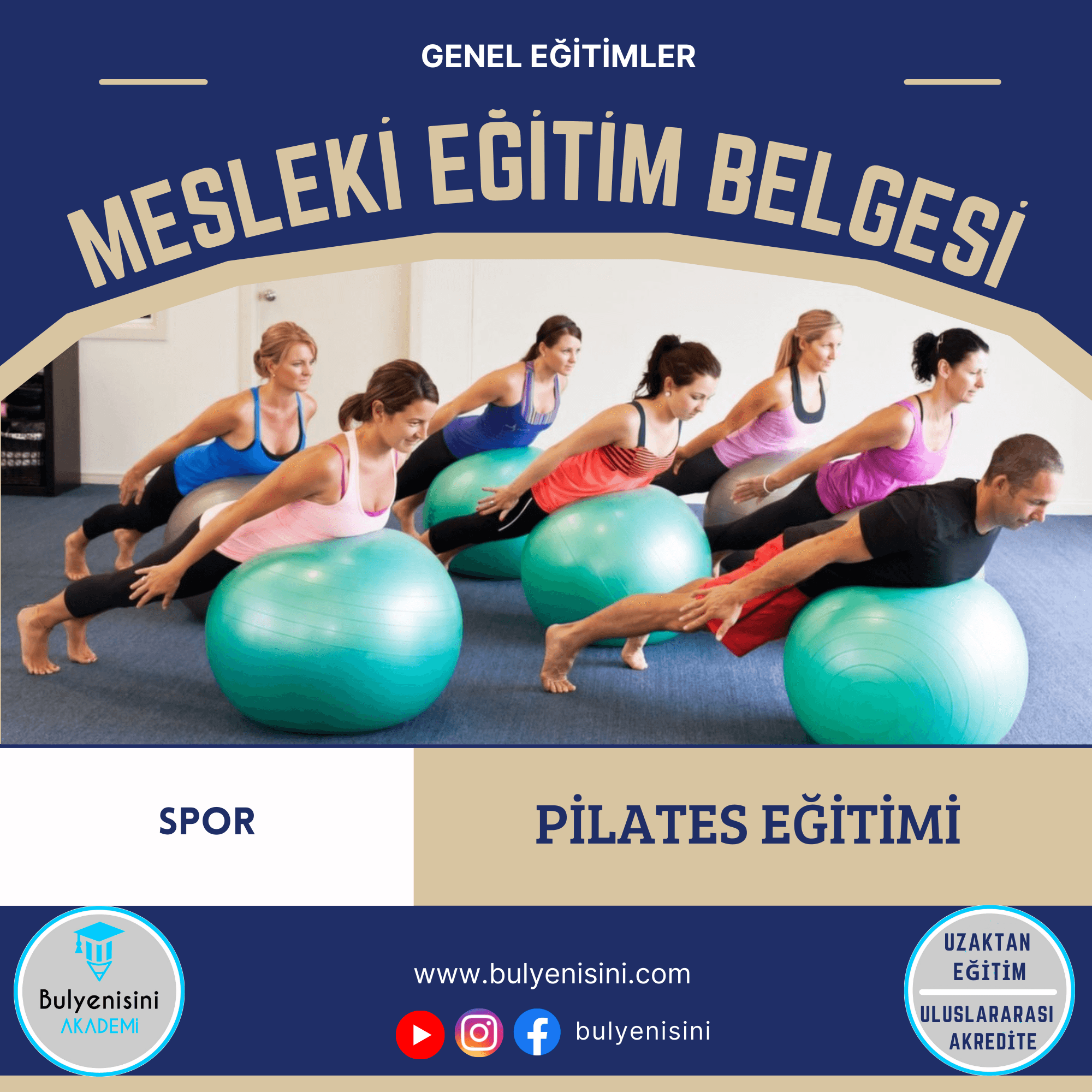 Pilates Eğitimi 1. Seviye Hayat Boyu Öğrenme&Sertifika Programı