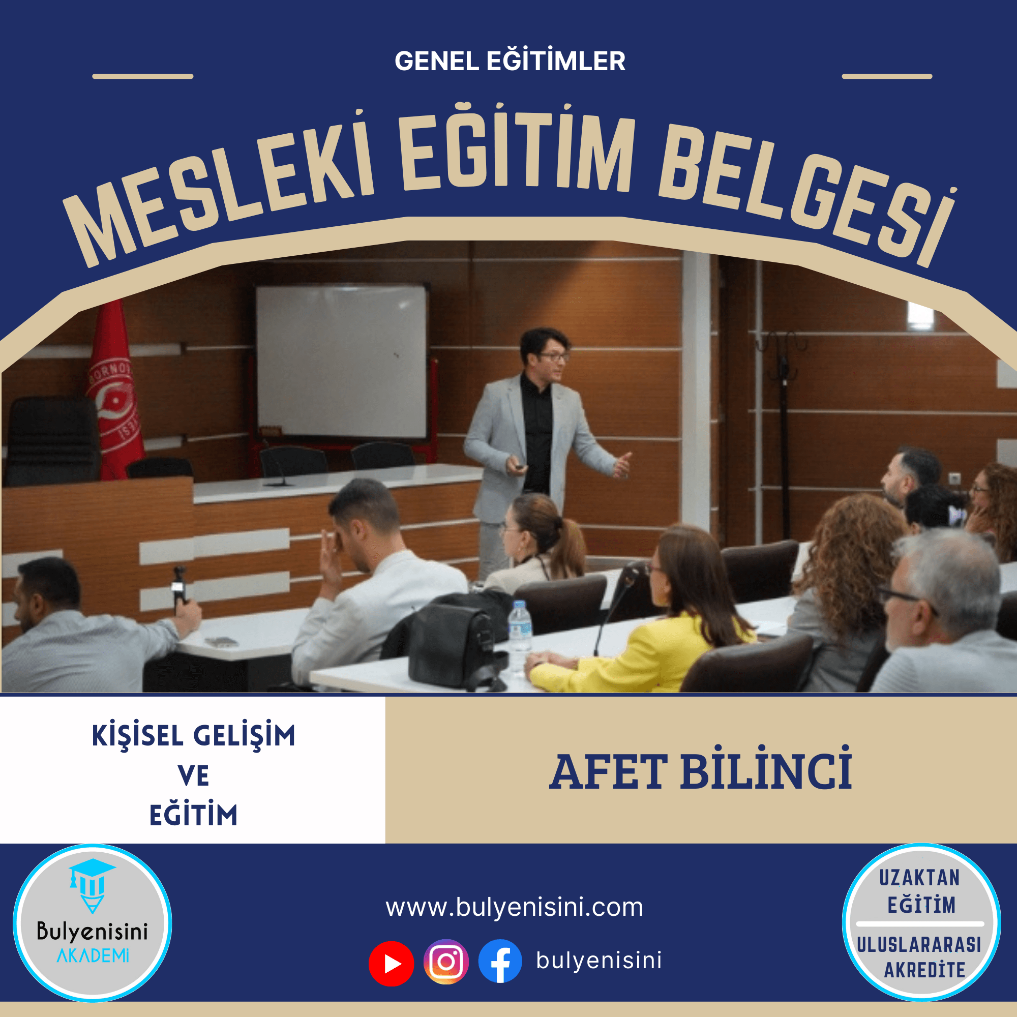 Afet Bilinci (Hükümlü Gelişimi) Sertifika Programı