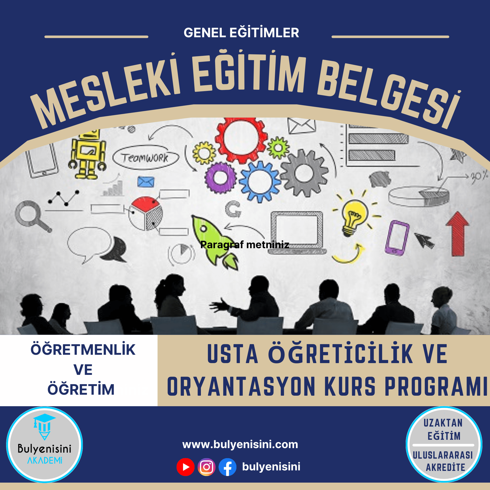 Usta Öğretici Oryantasyon Kurs Programı Hayat Boyu Öğrenme&Sertifika Programı