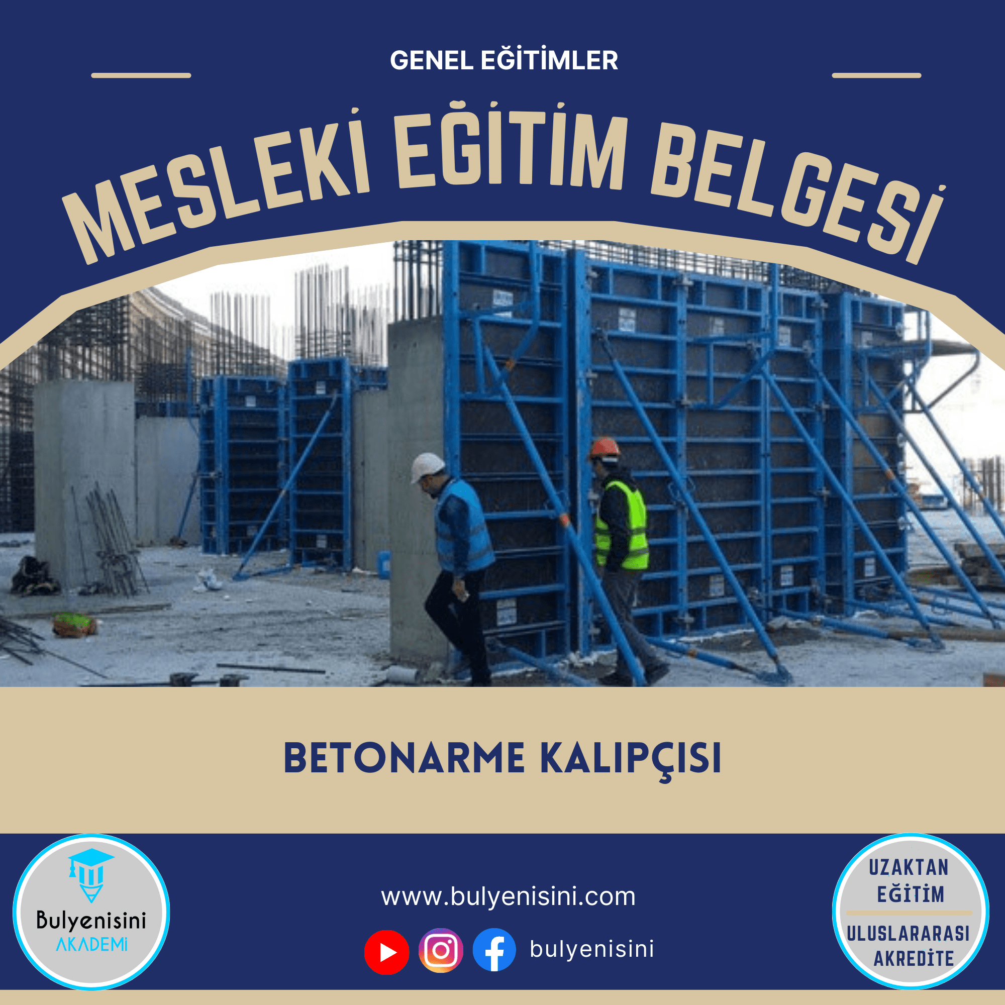 Betonarme Kalıpçısı Sertifika Programı
