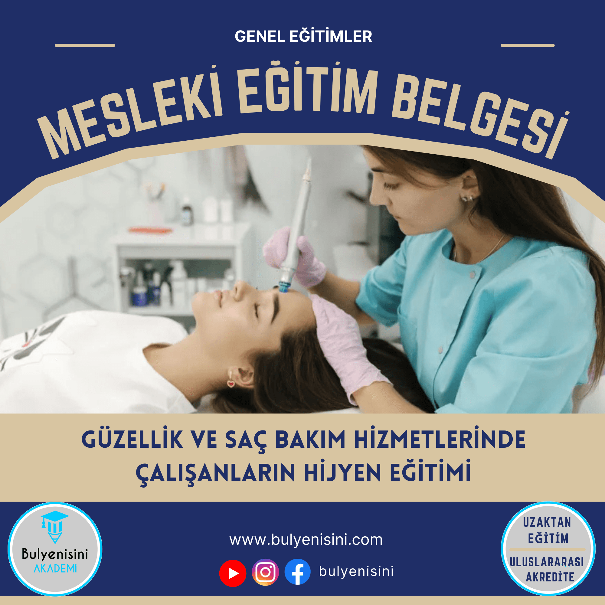 8 Saatlik Güzellik Ve Saç Bakım Hizmetlerinde Çalışanlar İçin Hijyen Eğitimi