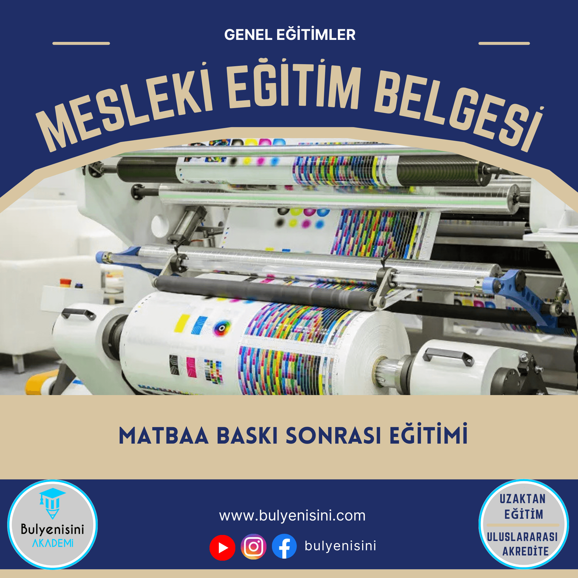 120 Saat MATBAA BASKI SONRASI EĞİTİMİ