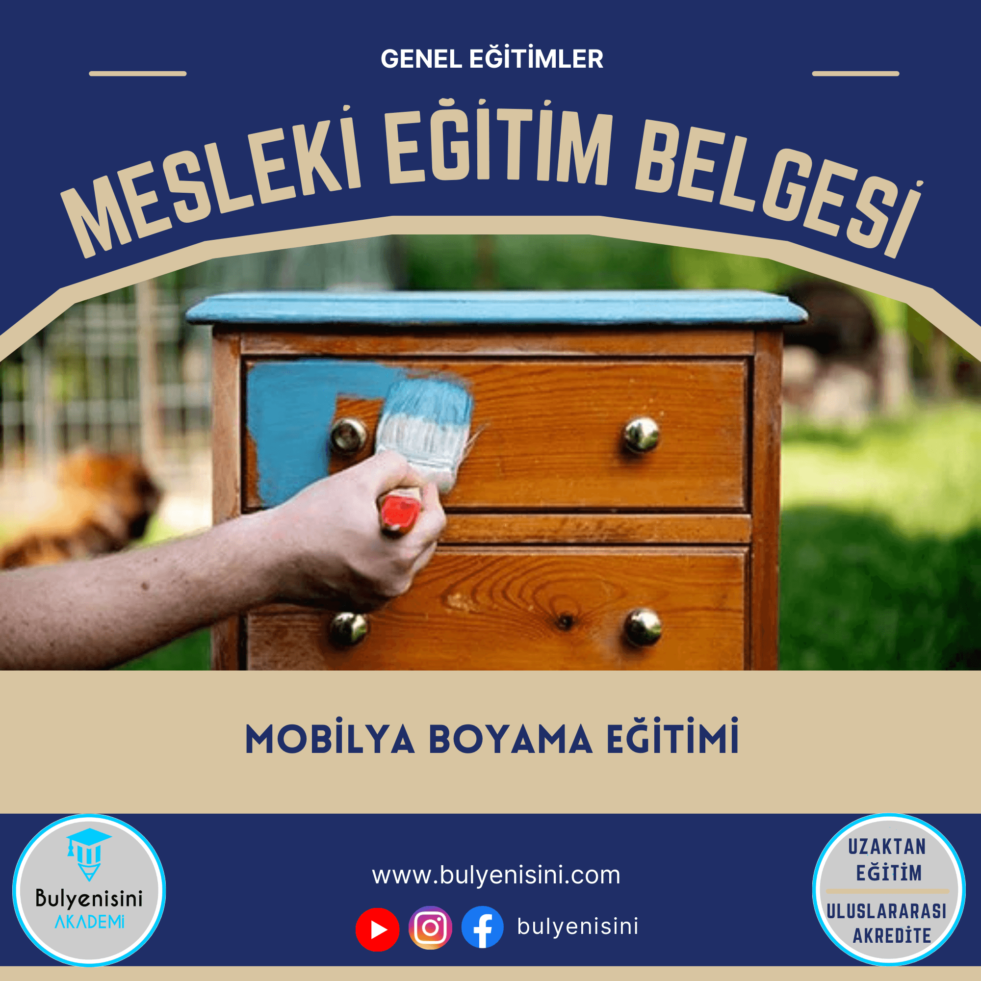 120 Saatlik Mobilya Boyama Eğitimi