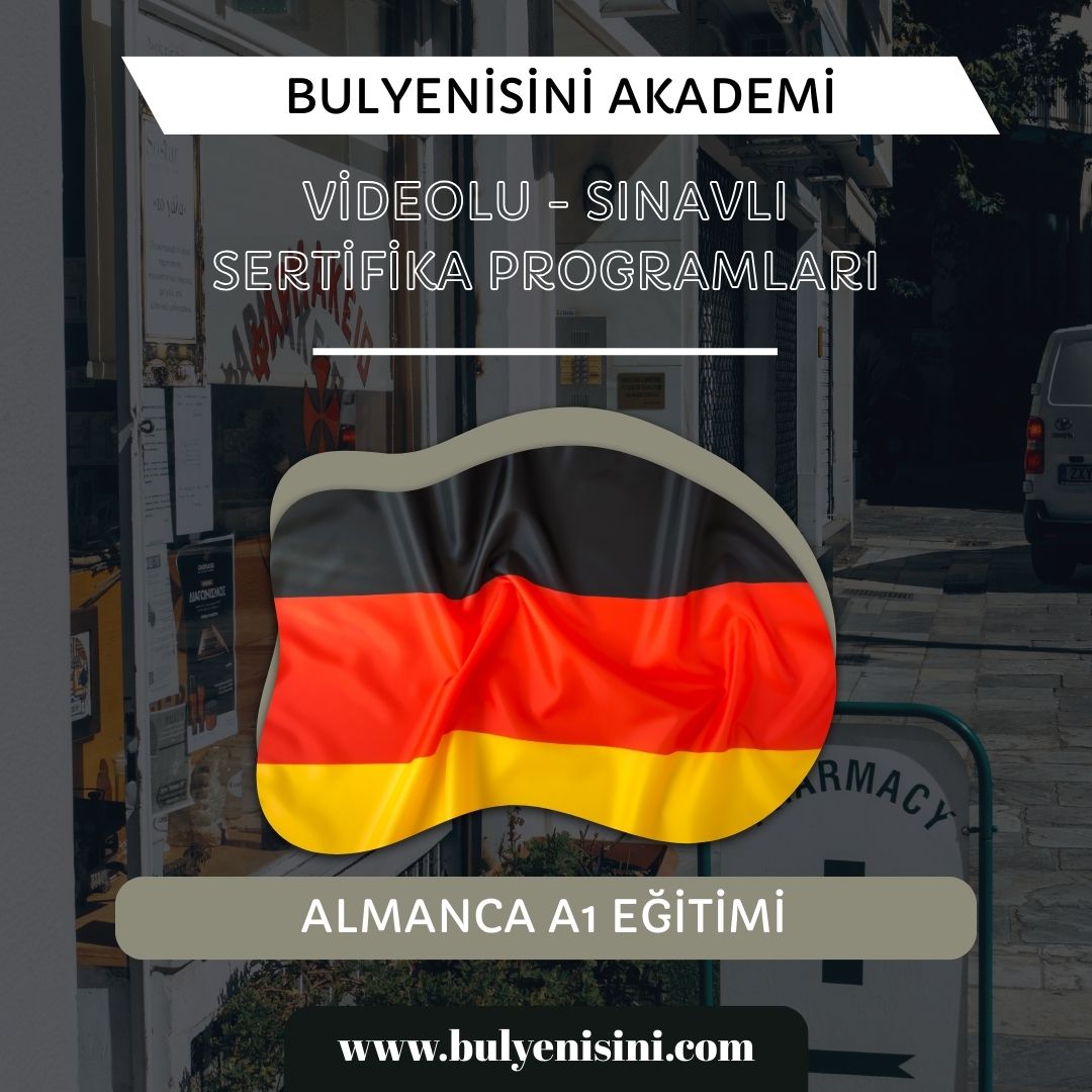 Çevrimiçi Sınavlı Almanca A1 Eğitimi
