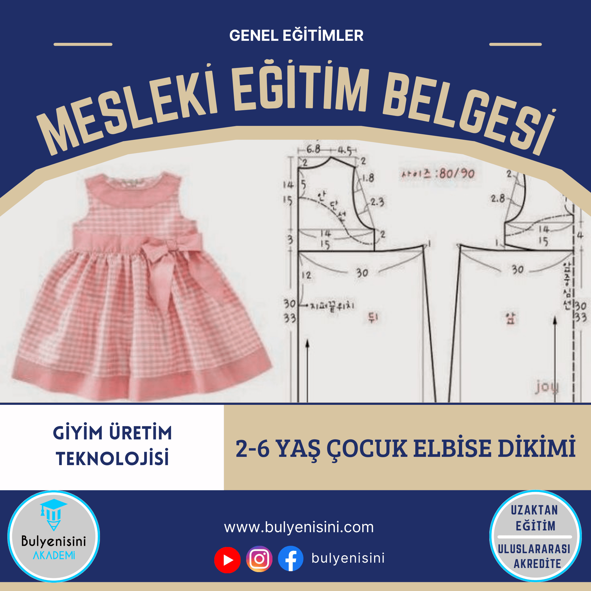 2-6 Yaş Çocuk Elbise Dikimi