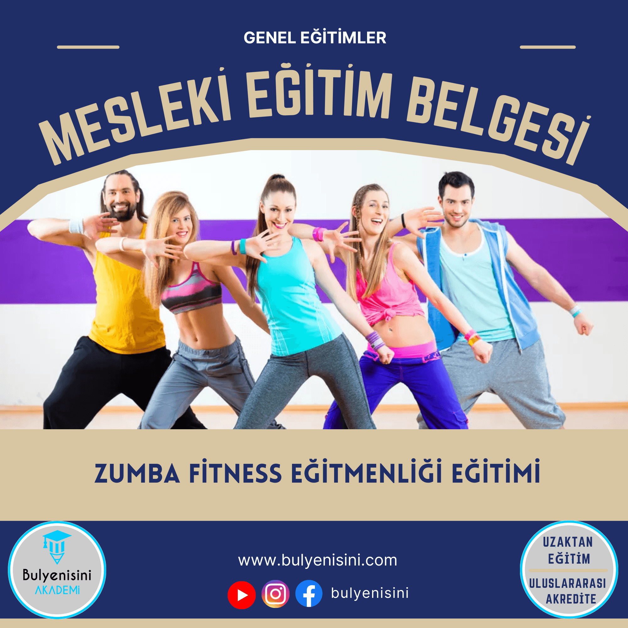 120 Saatlik Zumba Fitness Eğitmenliği Eğitimi