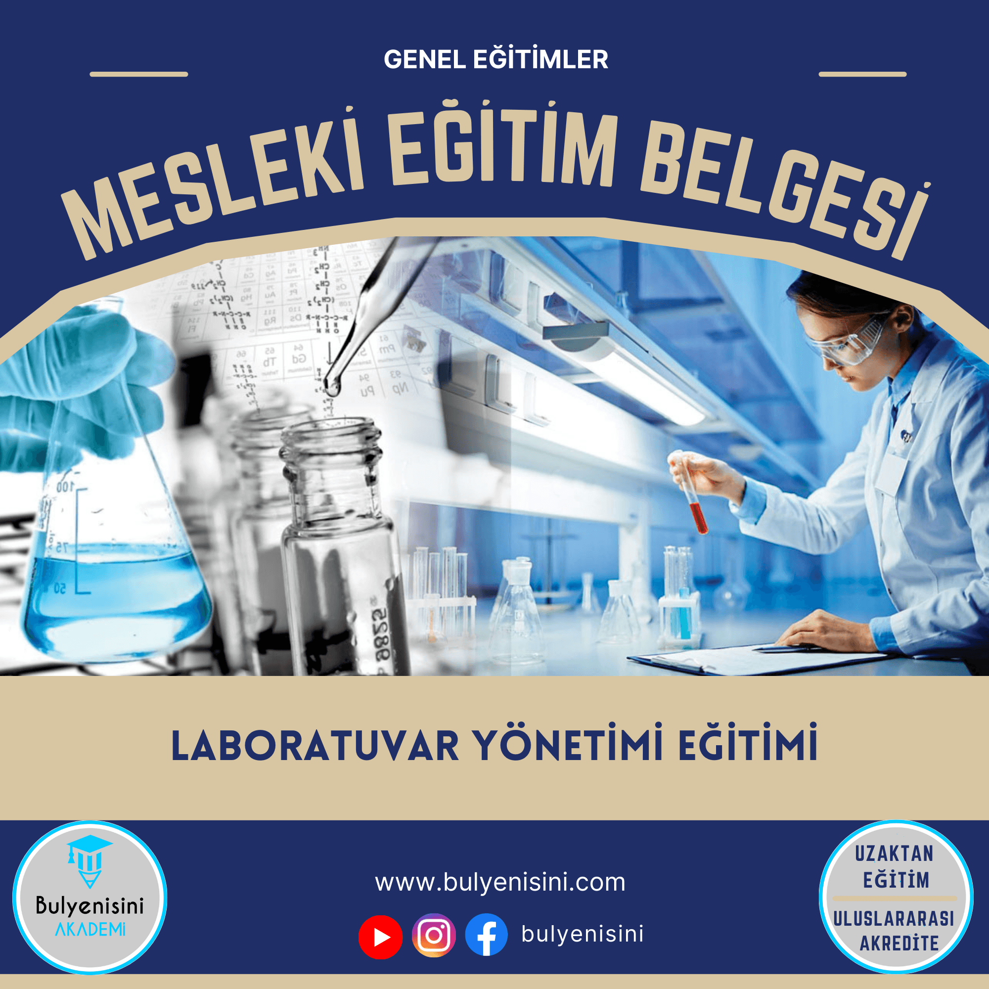 Laboratuvar Yönetimi Eğitimi 120 Saat