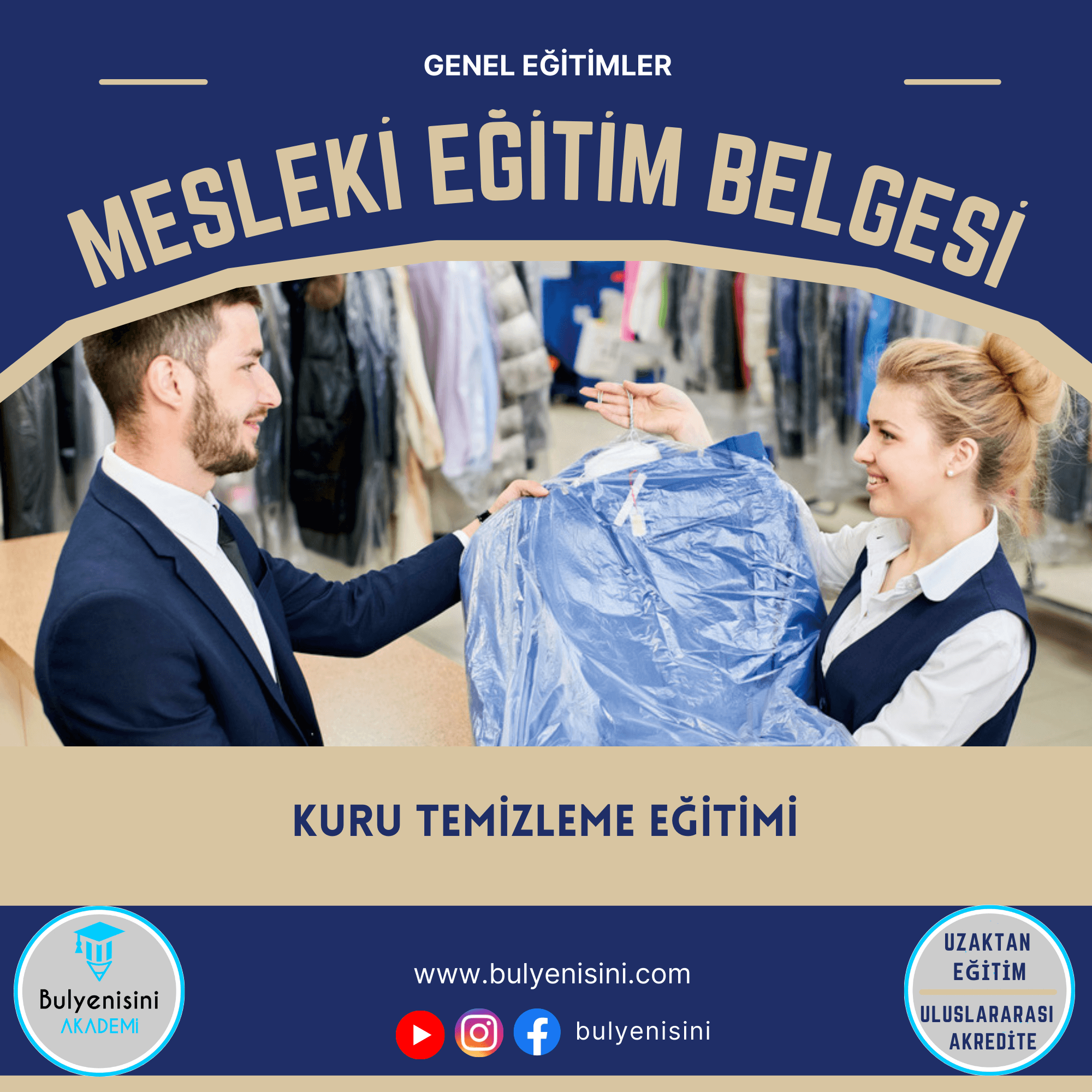Kuru Temizleme Kalfalık & Ustalık Sertifika ve Eğitim Programı (2 Belge)