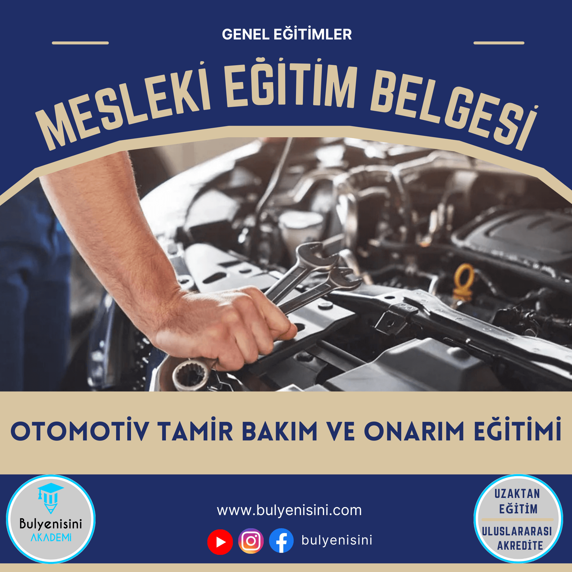 120 SAATLİK OTOMOTİV TAMİR BAKIM VE ONARIM EĞİTİMİ