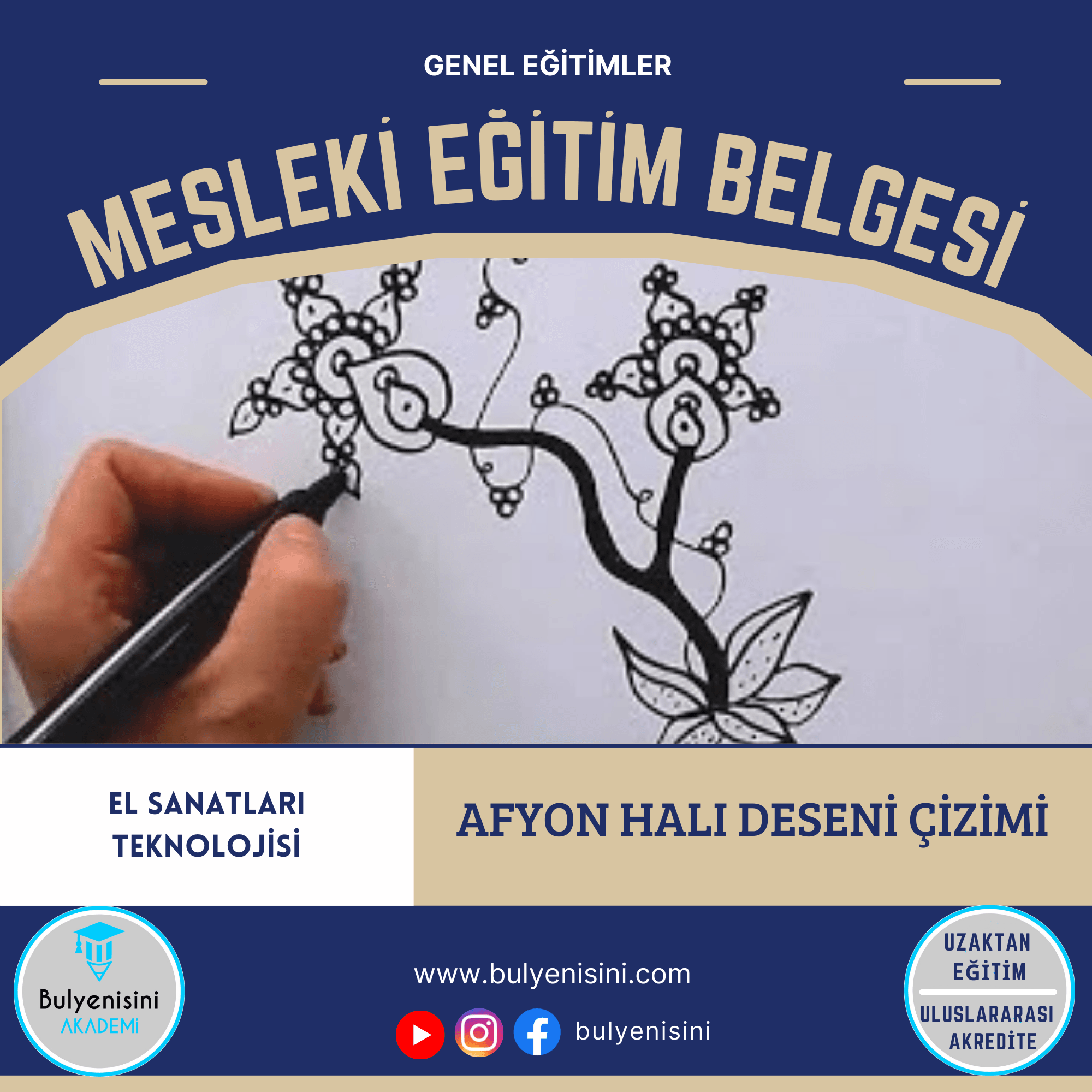 Afyon Halı Deseni Çizimi Sertifika Programı
