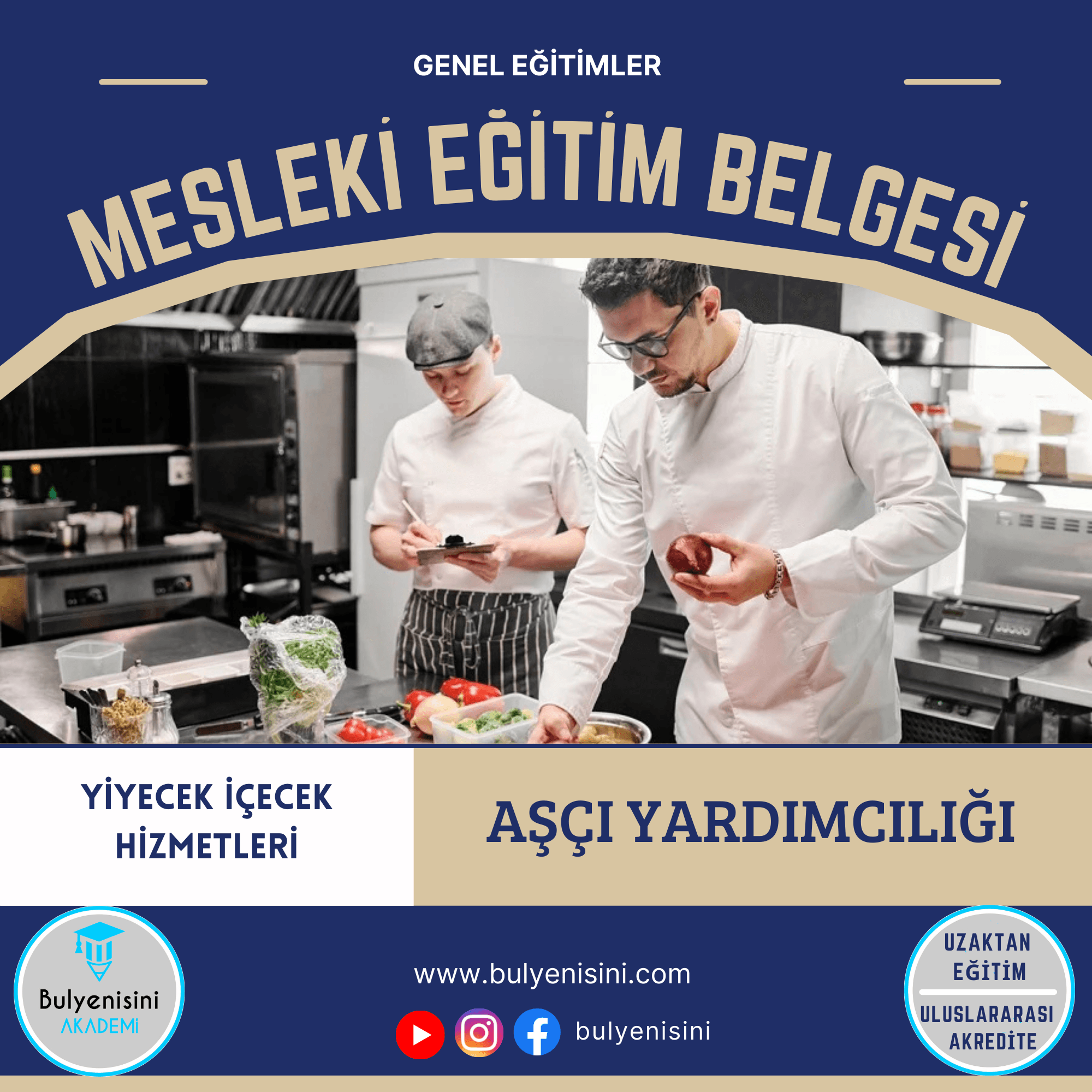 Aşçı Yardımcılığı Eğitimi 540 Saat