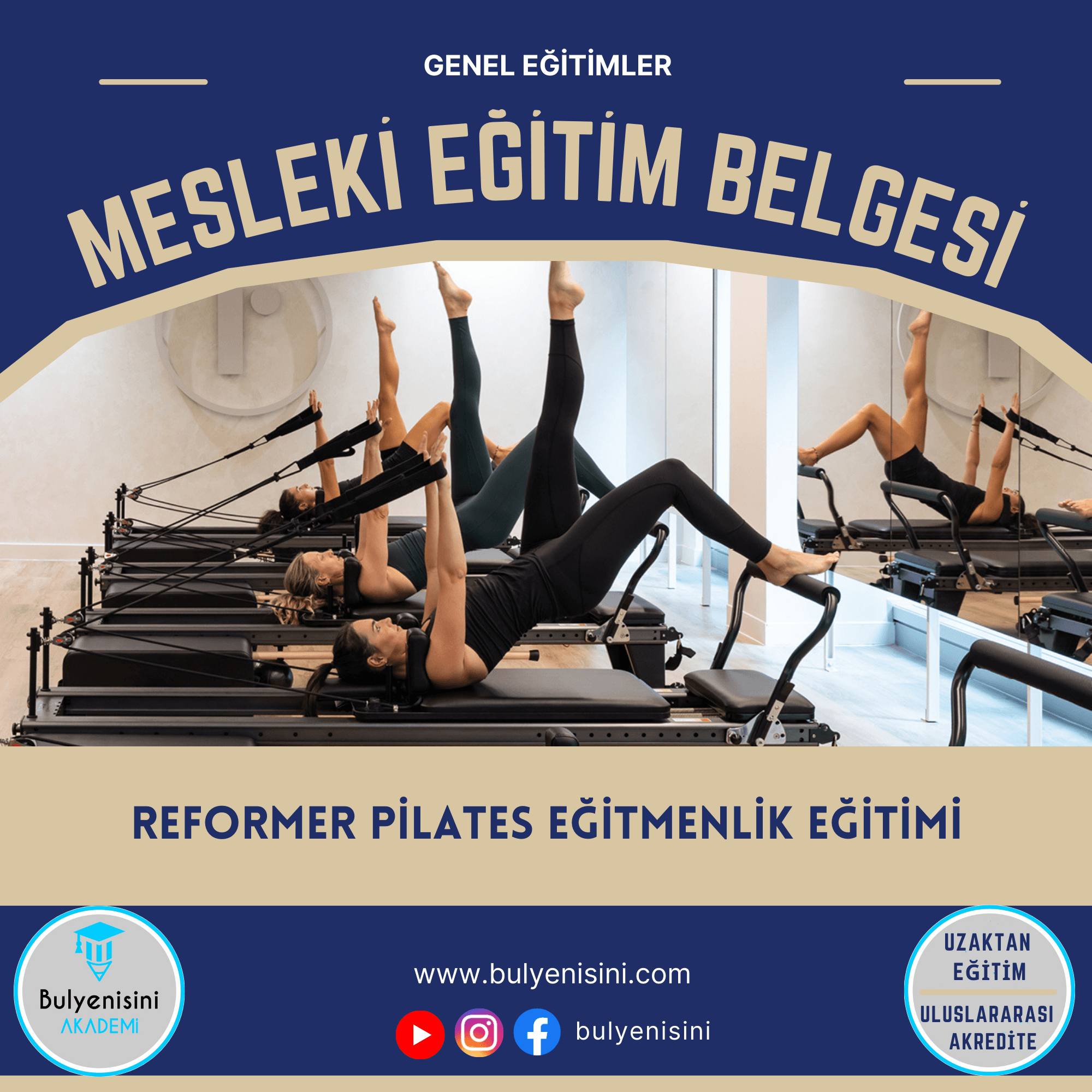 24 Saatlik Reformer Pilates Eğitmenlik Eğitimi