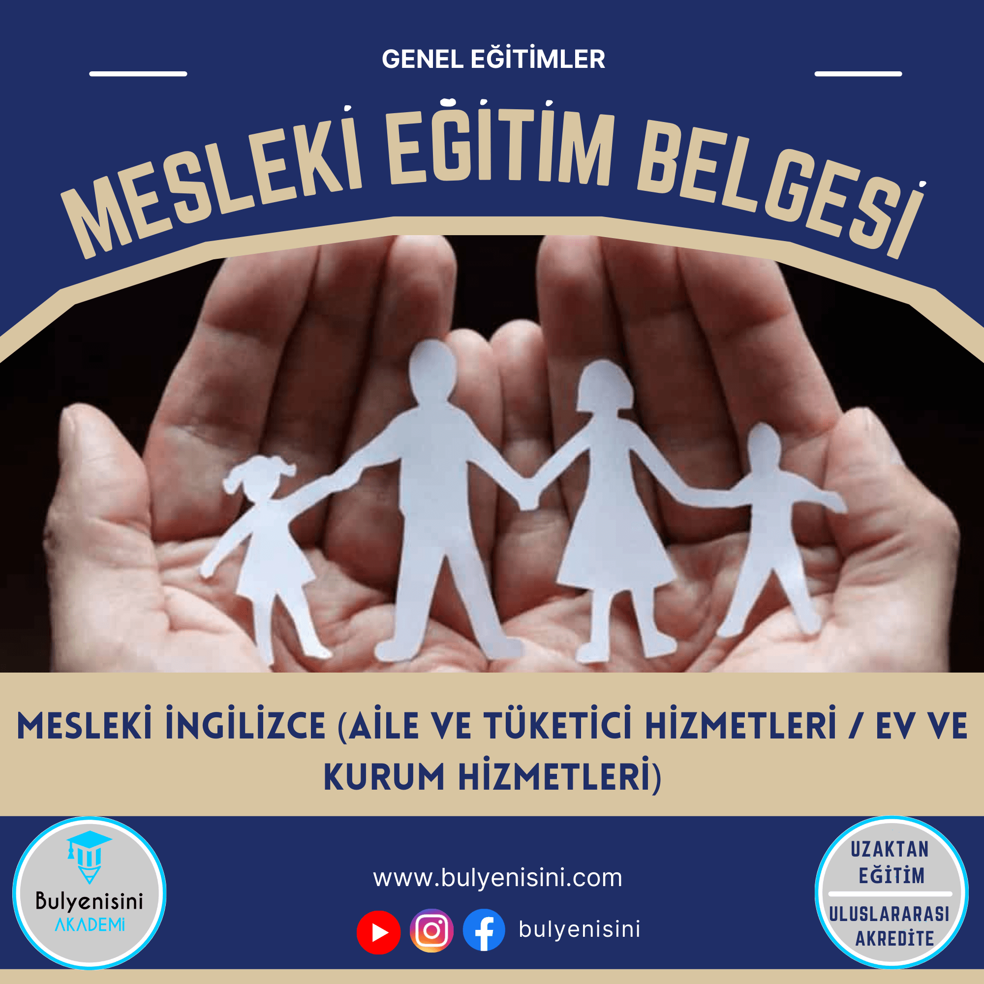 Mesleki İngilizce (Aile ve Tüketici Hizmetleri / Ev ve Kurum Hizmetleri)