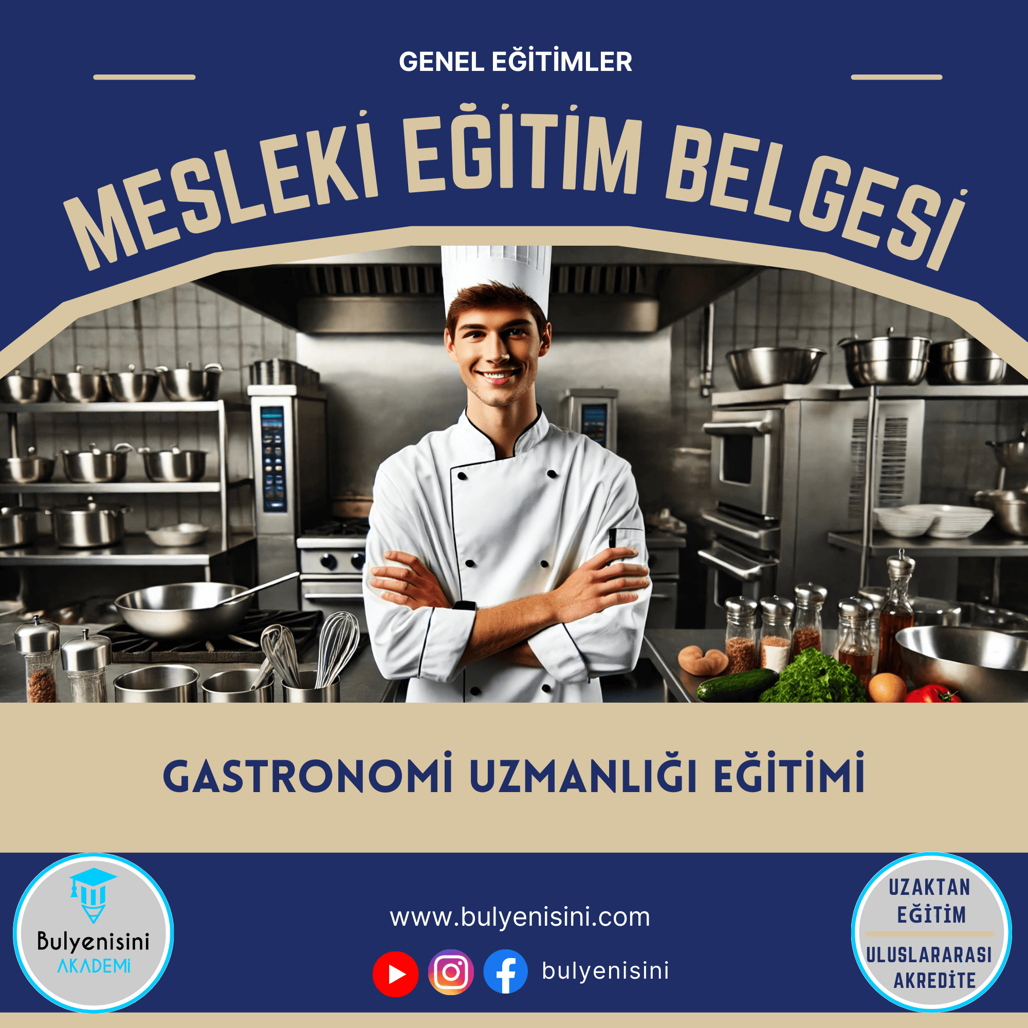 560 SAATLİK GASTRONOMİ UZMANLIĞI EĞİTİMİ