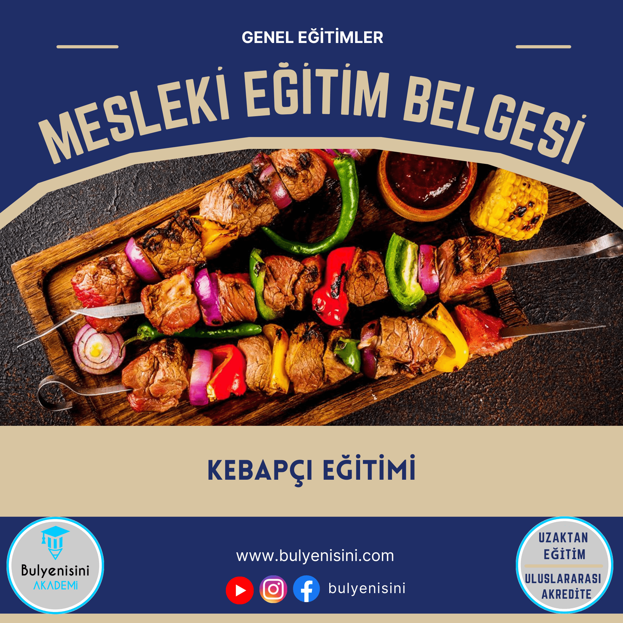 200 SAATLİK KEBAP HAZIRLAMA EĞİTİMİ