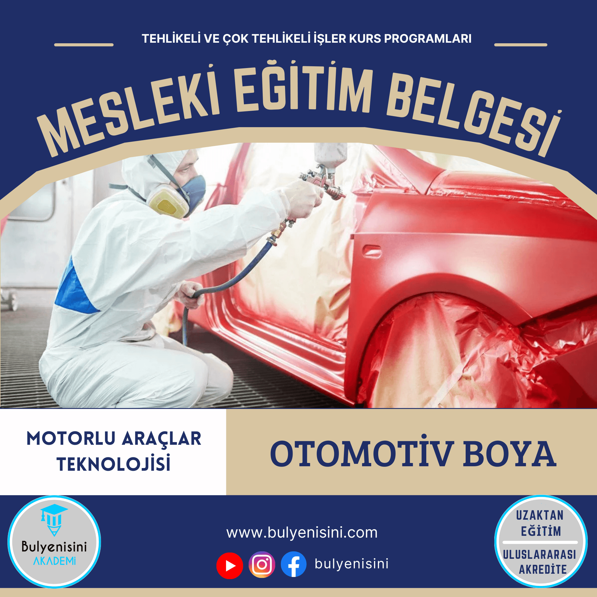Tehlikeli Ve Çok Tehlikeli İşlerde Otomotiv Boyacısı