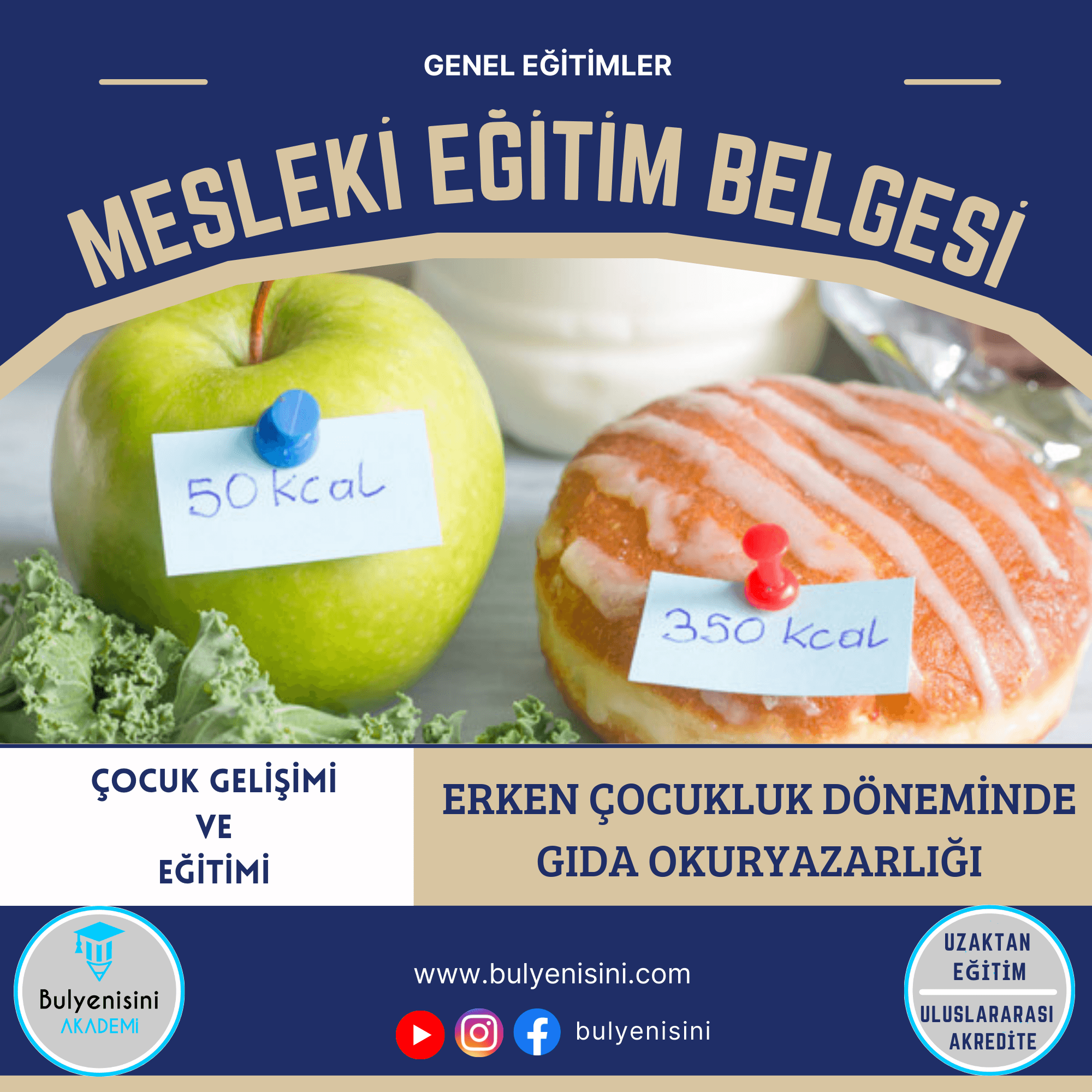 Erken Çocukluk Döneminde Gıda Okuryazarlığı Kurs Programı Sertifika Programı