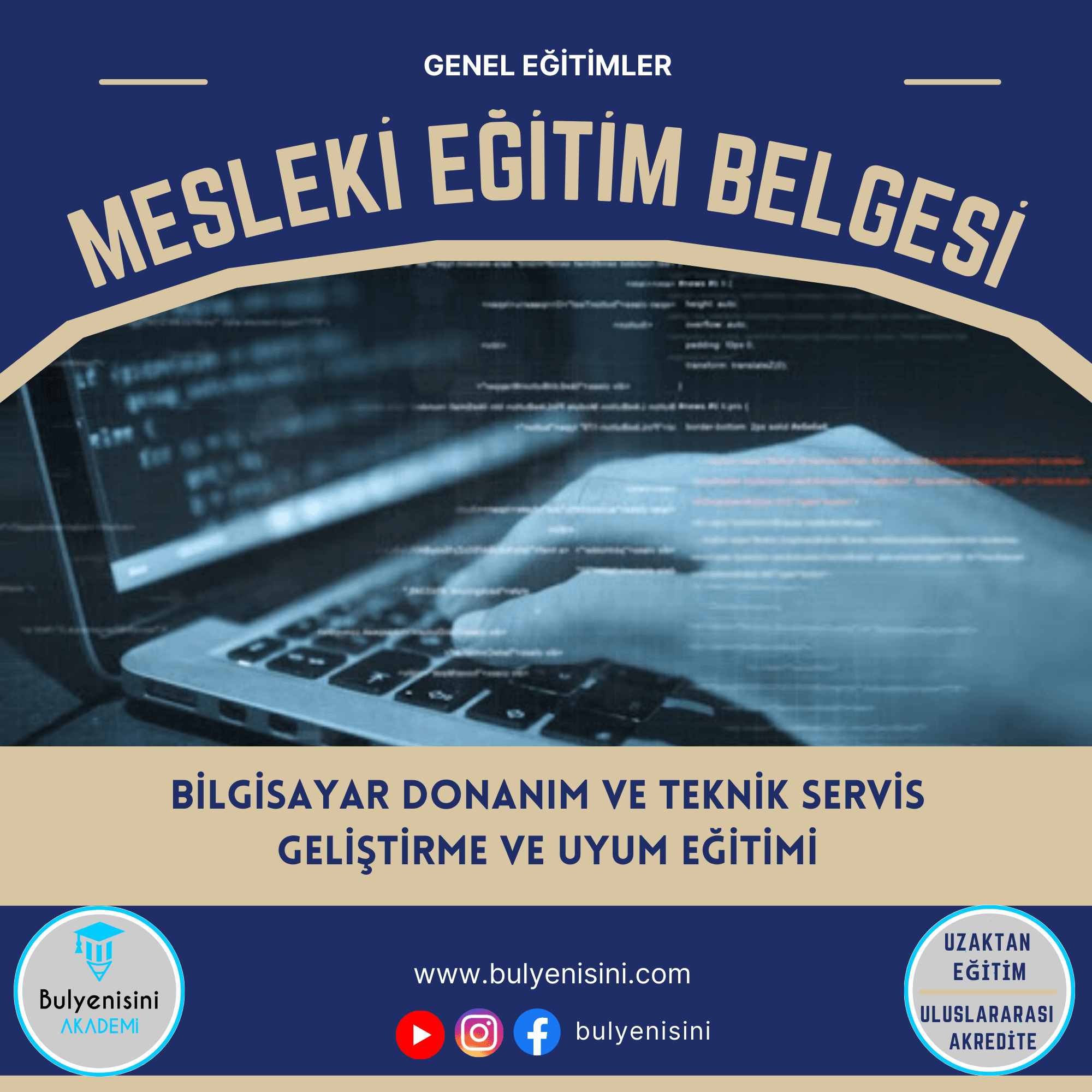 60 SAAT BİLGİSAYAR DONANIM VE TEKNİK SERVİS GELİŞTİRME VE UYUM EĞİTİM EĞİTİMİ