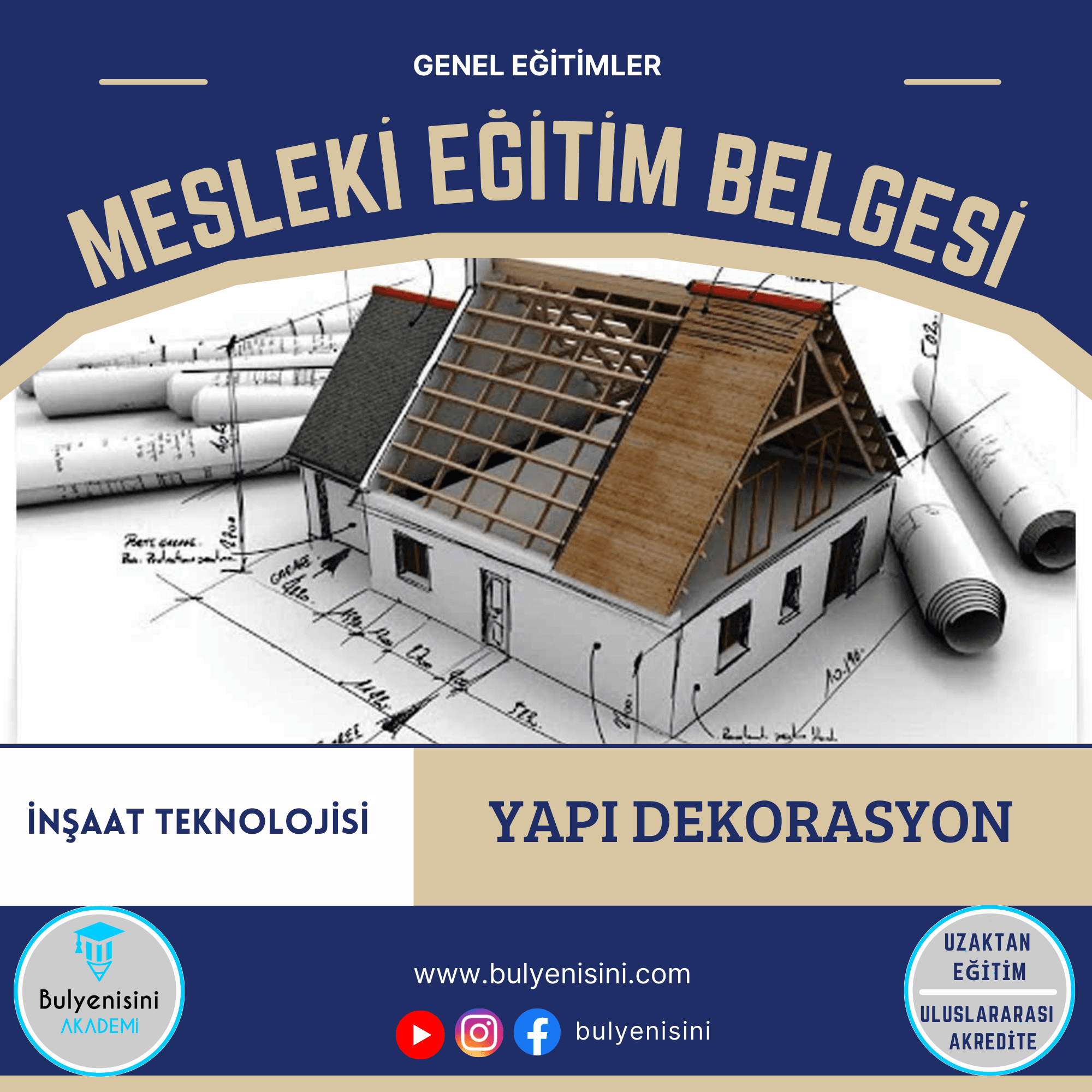 Yapı Dekorasyonu Kalfalık & Ustalık Sertifika ve Eğitim Programı (2 Belge)