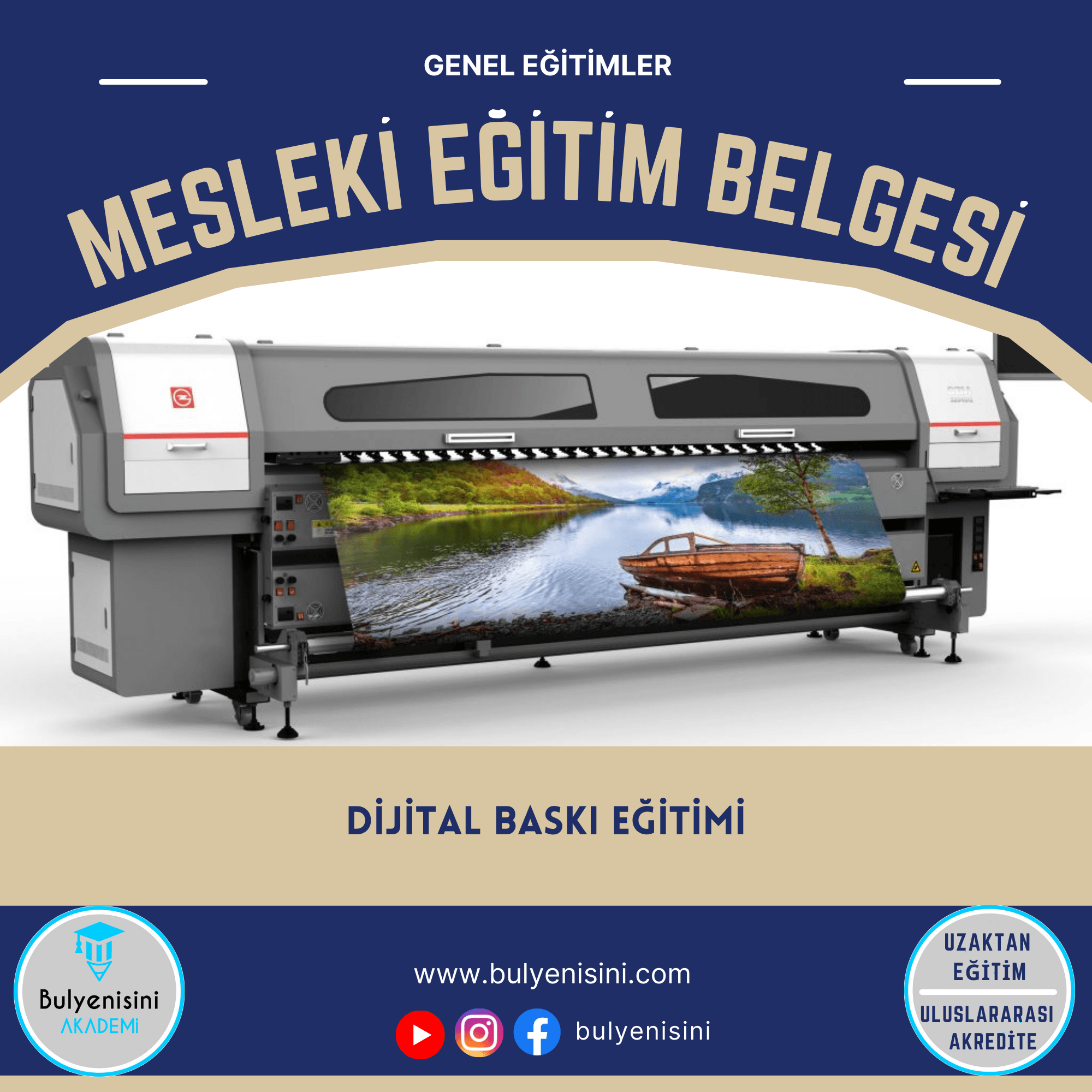 120 Saatlik Dijital Baskı Eğitimi