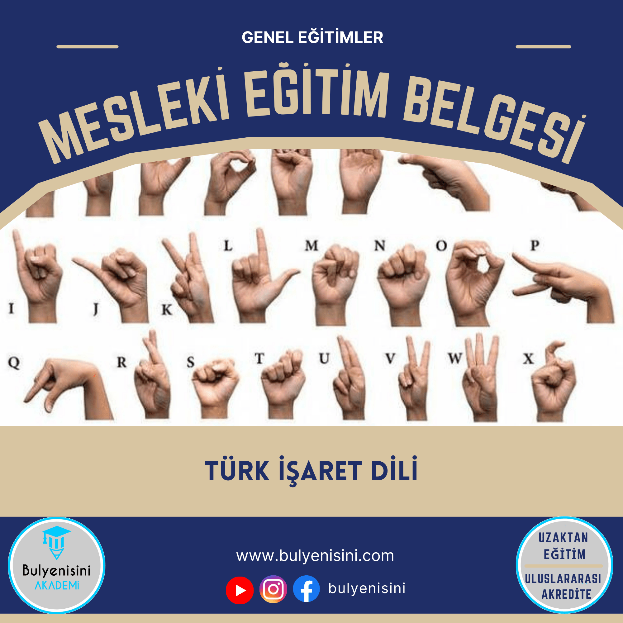 Türk İşaret Dili Eğitimi 120 Saat