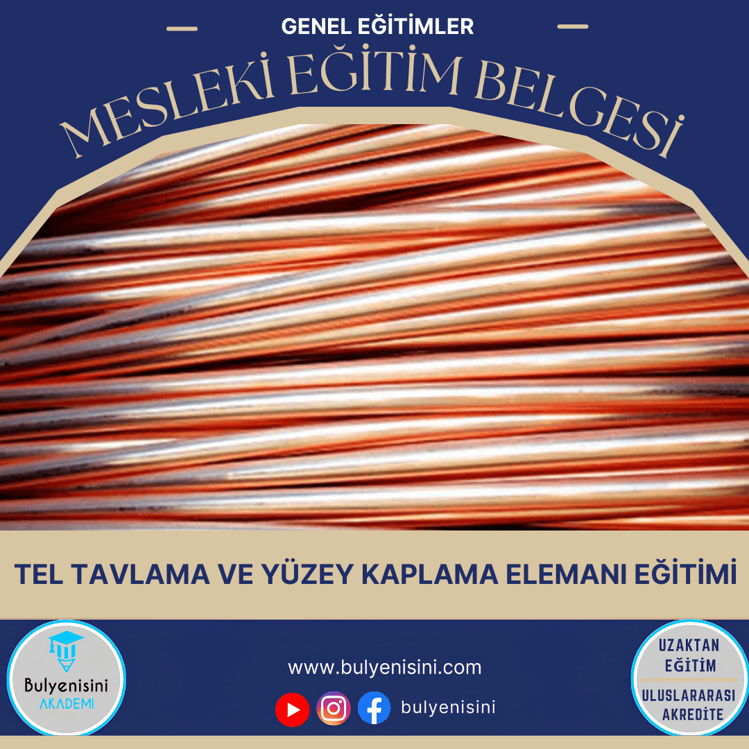 40 Saatlik Tehlikeli Ve Çok Tehlikeli İşlerde Tel Tavlama Ve Yüzey Kaplama Elemanı