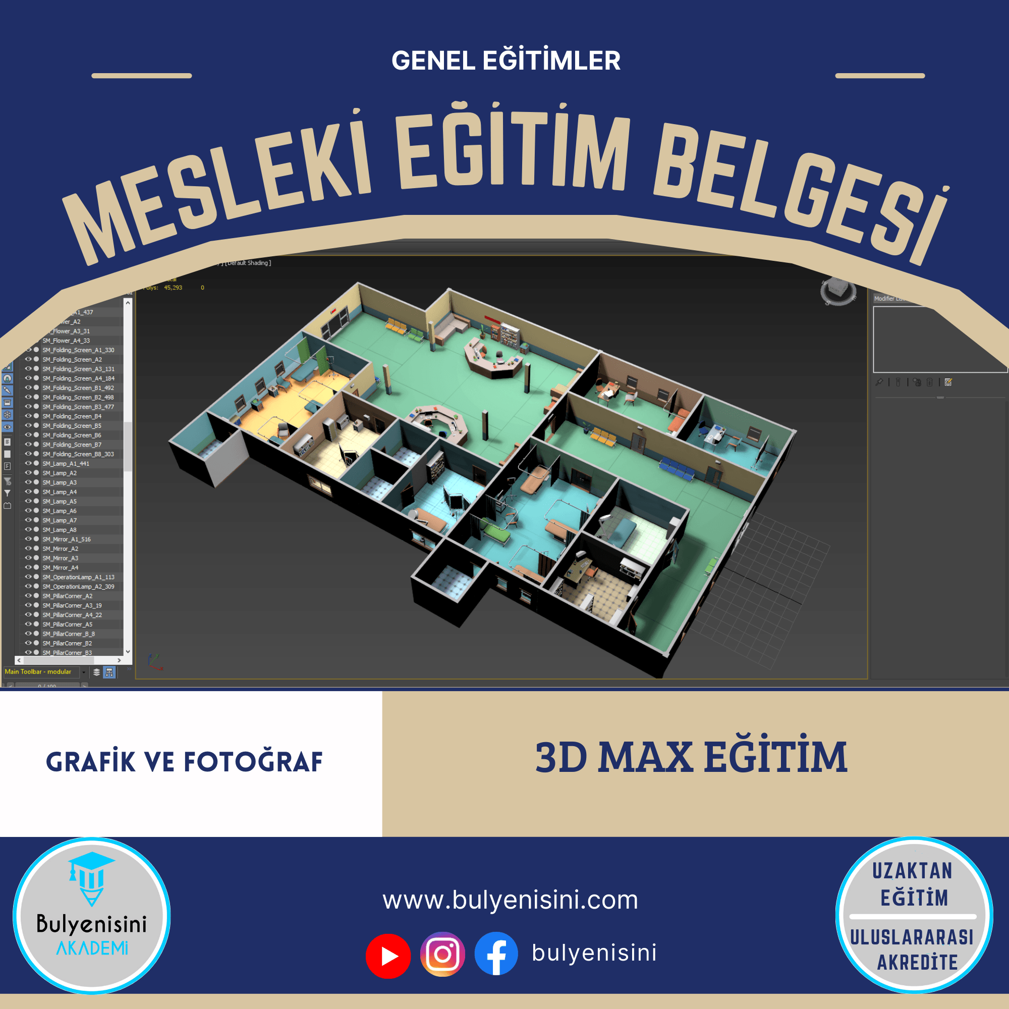 3D Max Eğitimi 120 Saat