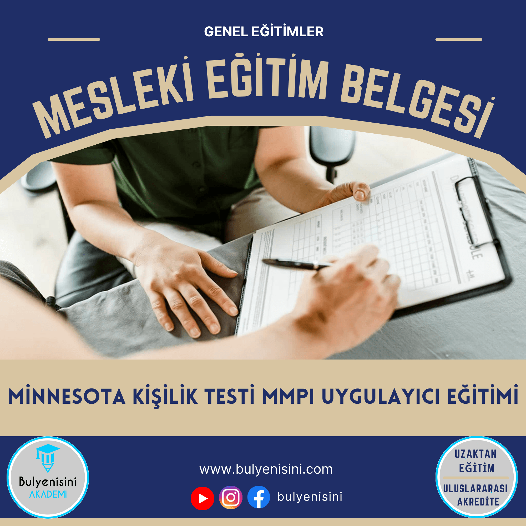 120 Saatlik Minnesota Kişilik Testi Mmpj Uygulayıcı Eğitimi