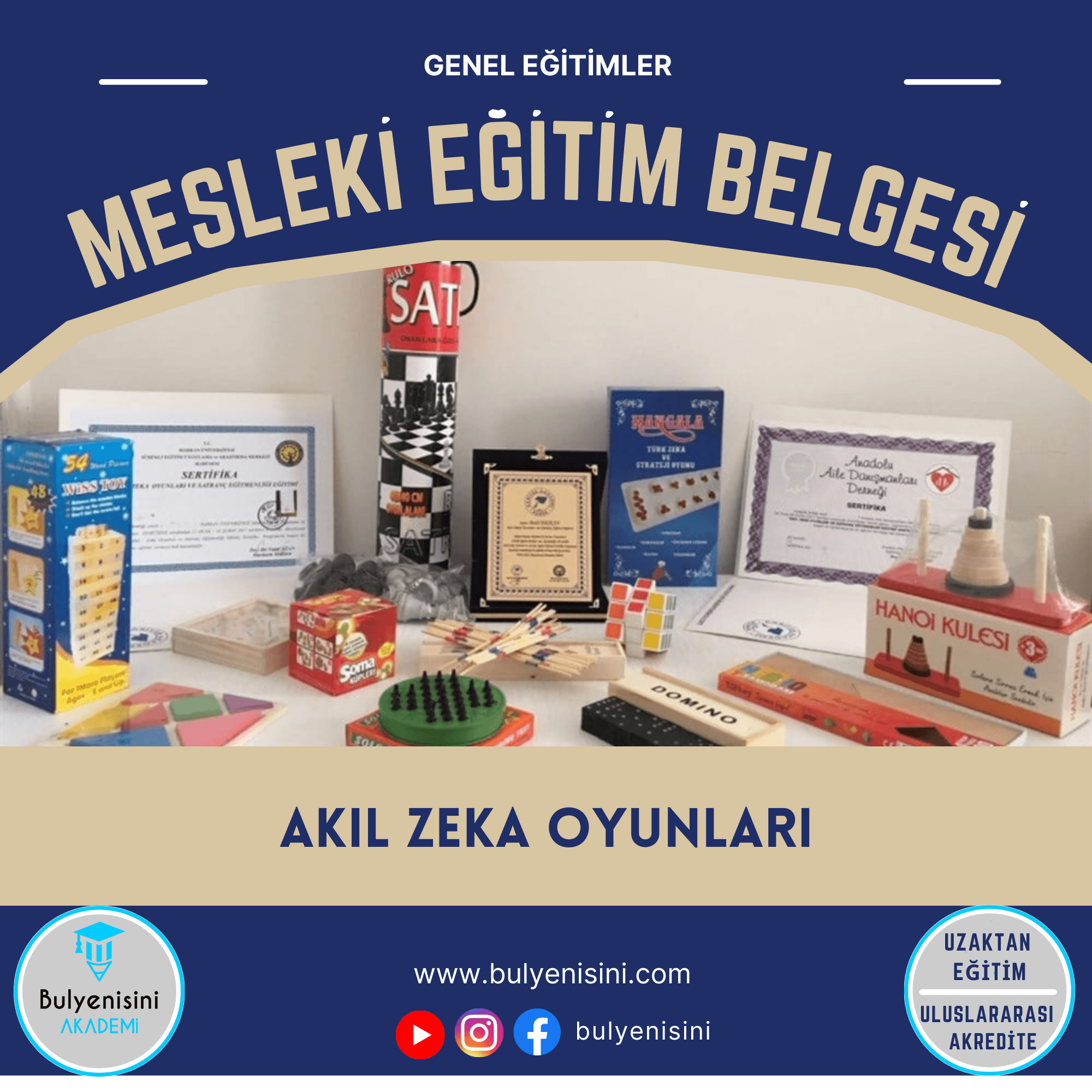 120 SAATLİK AKIL ZEKA OYUNLARI VE SATRANÇ EĞİTİMİ