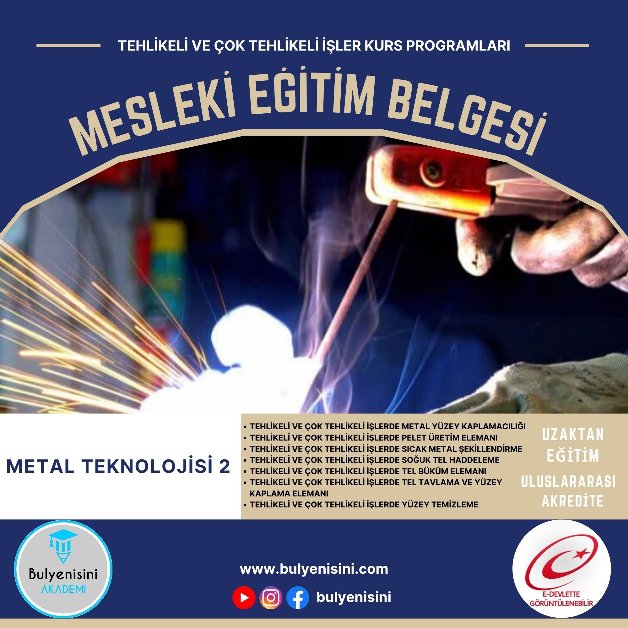 Tehlikeli Ve Çok Tehlikeli İşlerde Metal Yüzey Kaplamacılığı