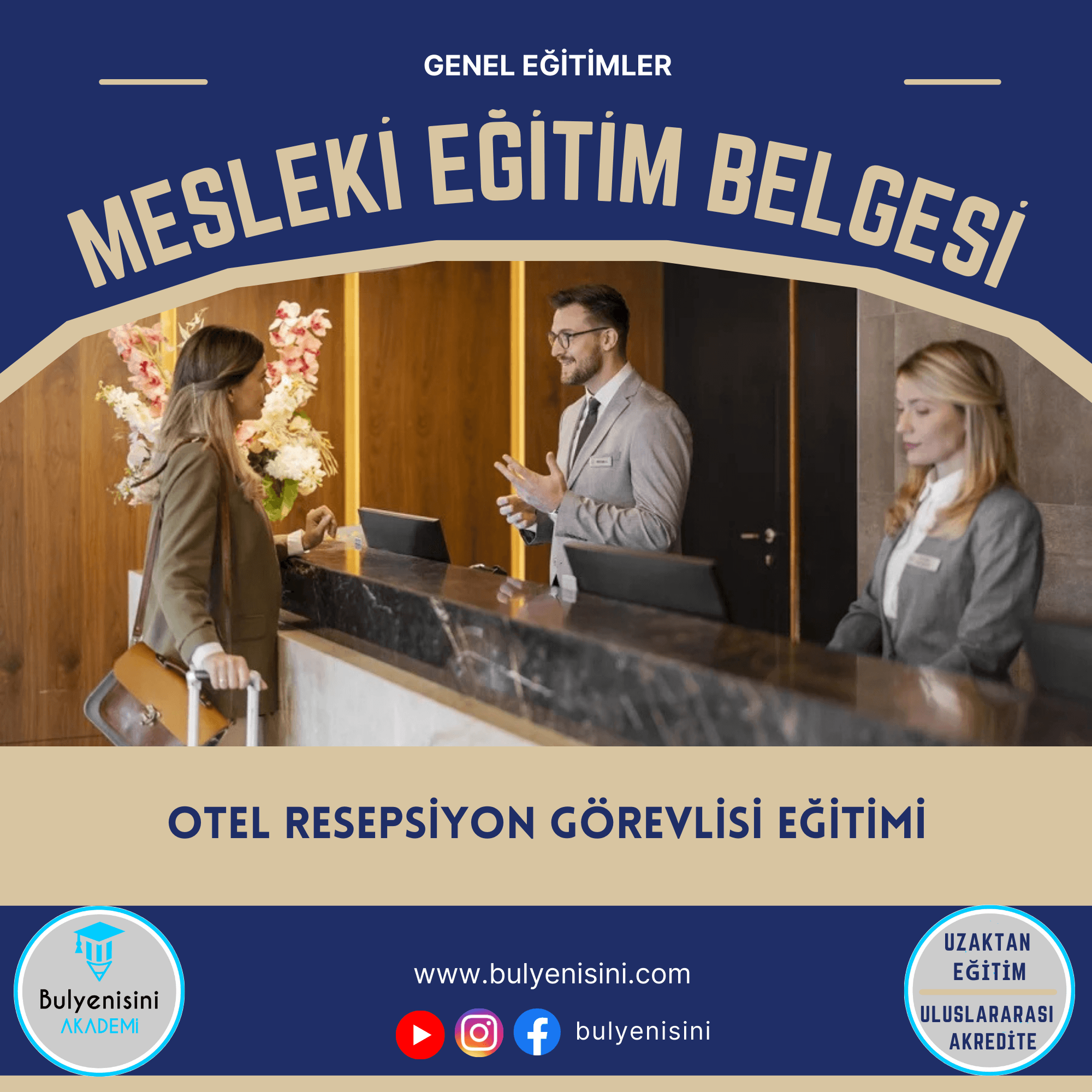 120 Saat OTEL RESEPSİYON GÖREVLİSİ EĞİTİMİ