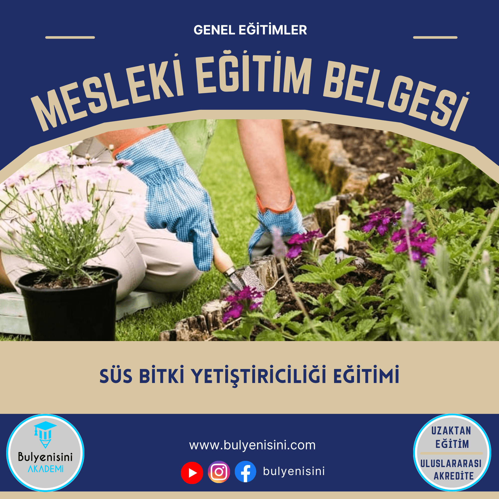Süs Bitkileri Kalfalık & Ustalık Sertifika ve Eğitim Programı (2 Belge)