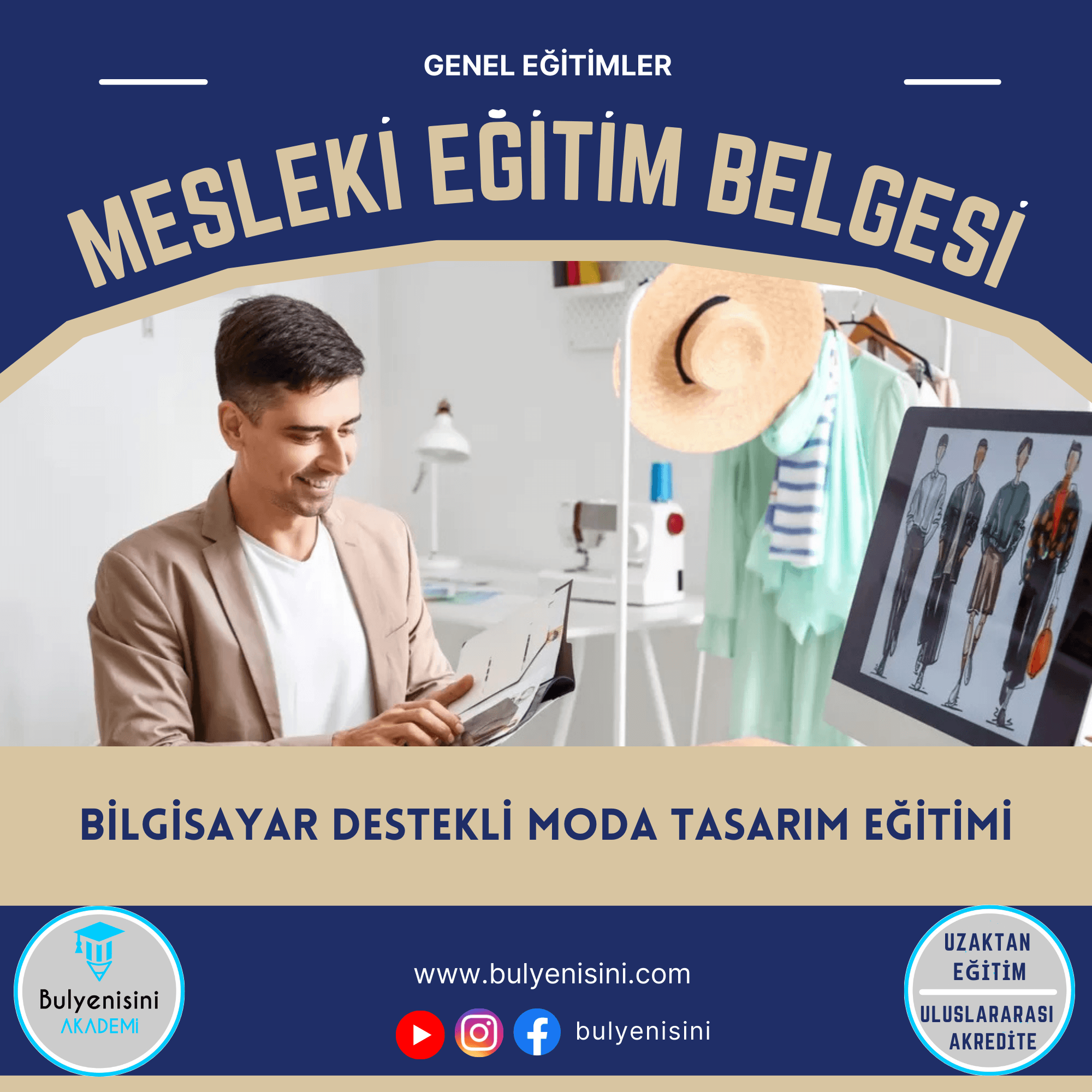 120 Saatlik Bilgisayar Destekli Moda Tasarım Eğitimi