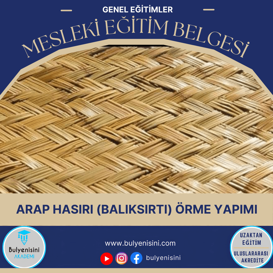 Arap Hasırı (Balıksırtı) Örme Yapımı