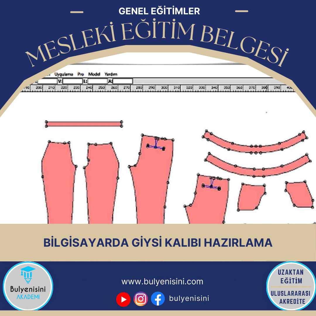 Bilgisayarda Giysi Kalıbı Hazırlama Sertifika Programı