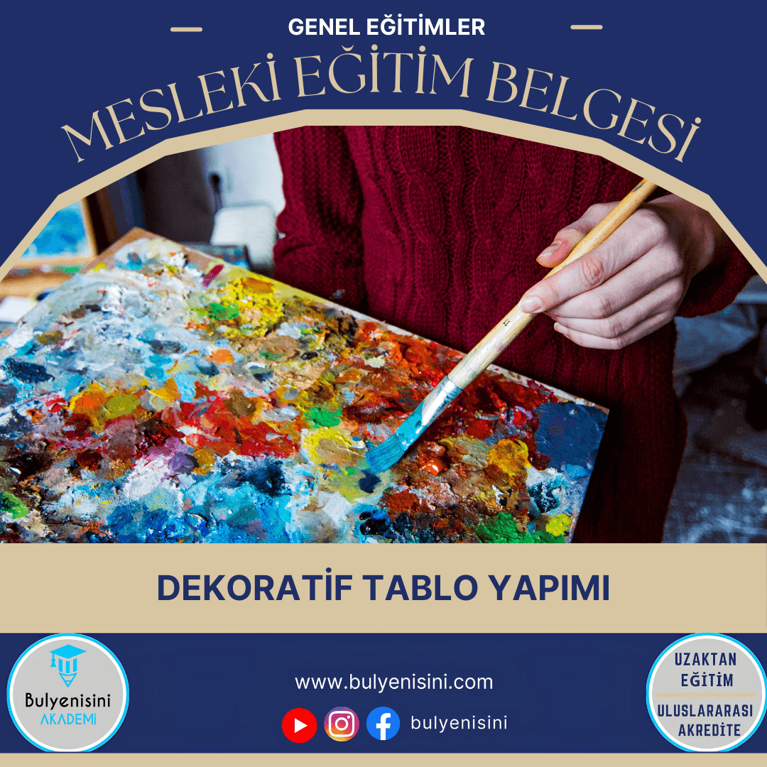 Dekoratif Tablo Yapımı Sertifika Programı