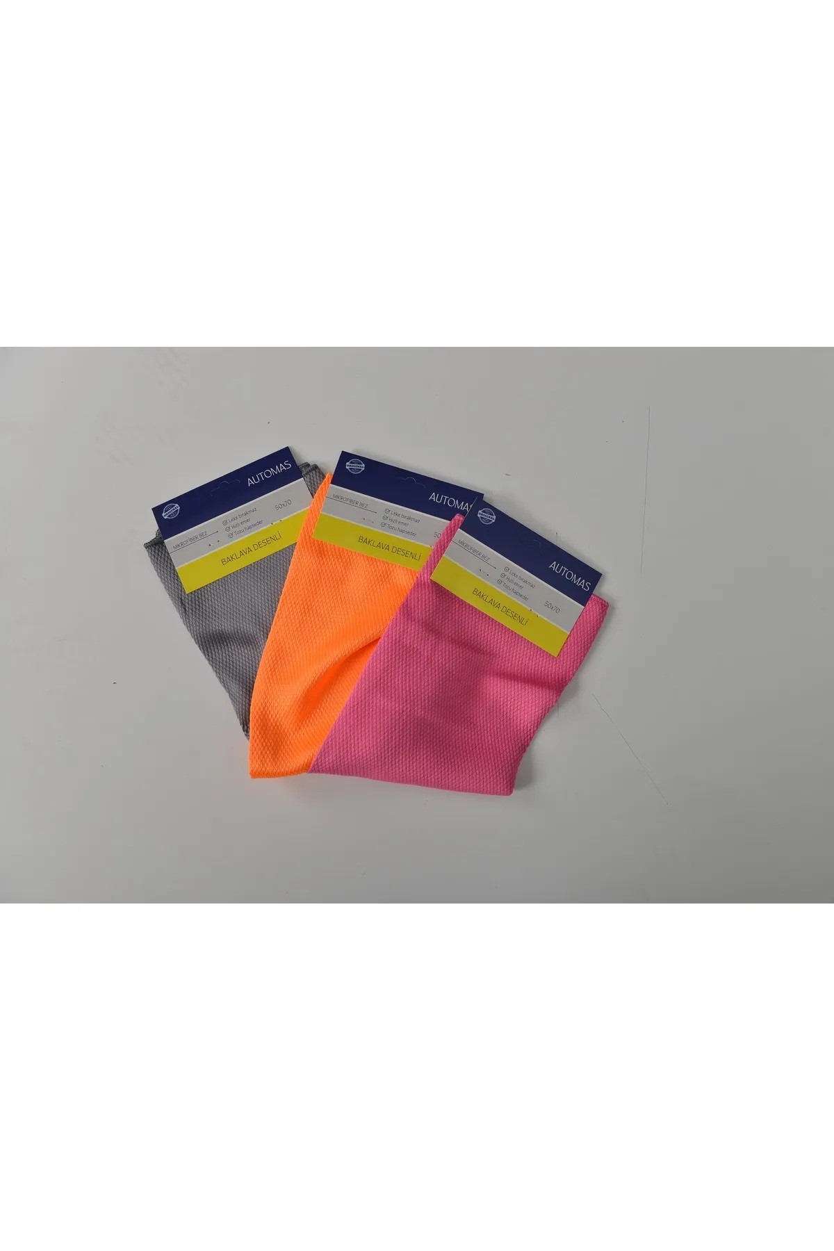 Automas Microfiber Baklava Desenli Temizlik Bezi