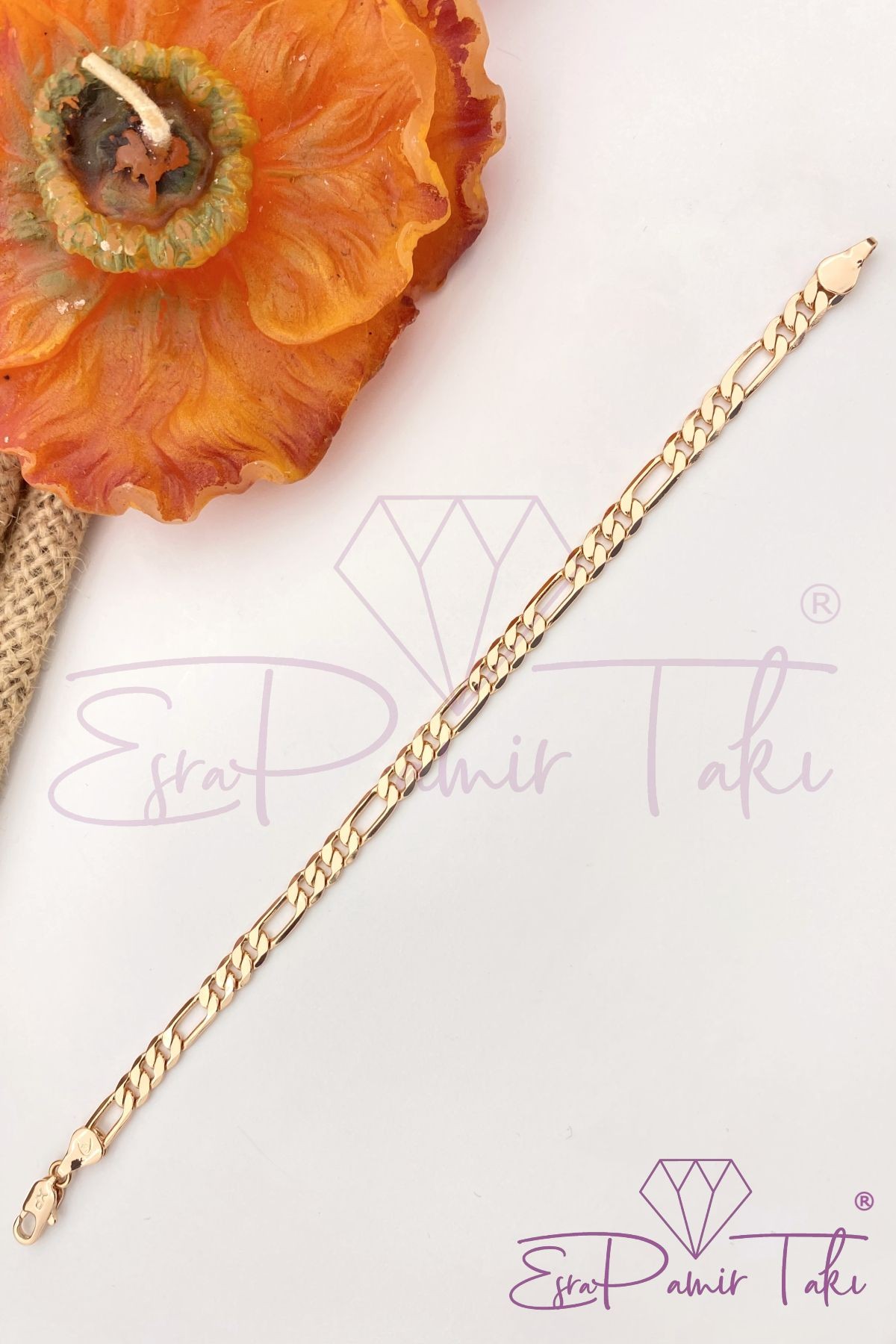 Gold Rose Renk Çelik Bileklik