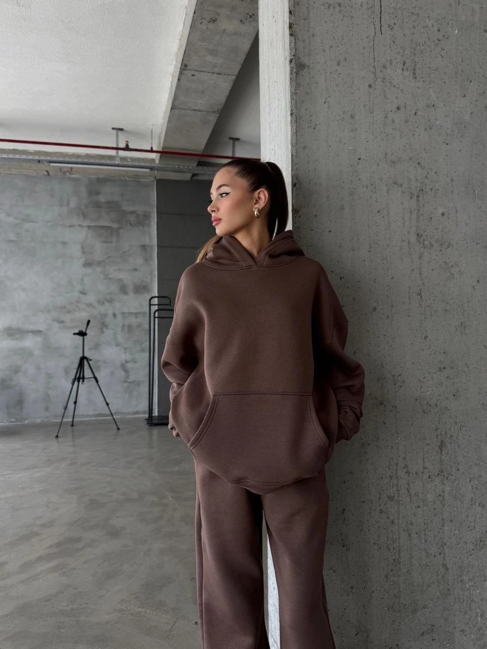 Jegass 3 İplik Şardonlu Oversize Sweatshirt