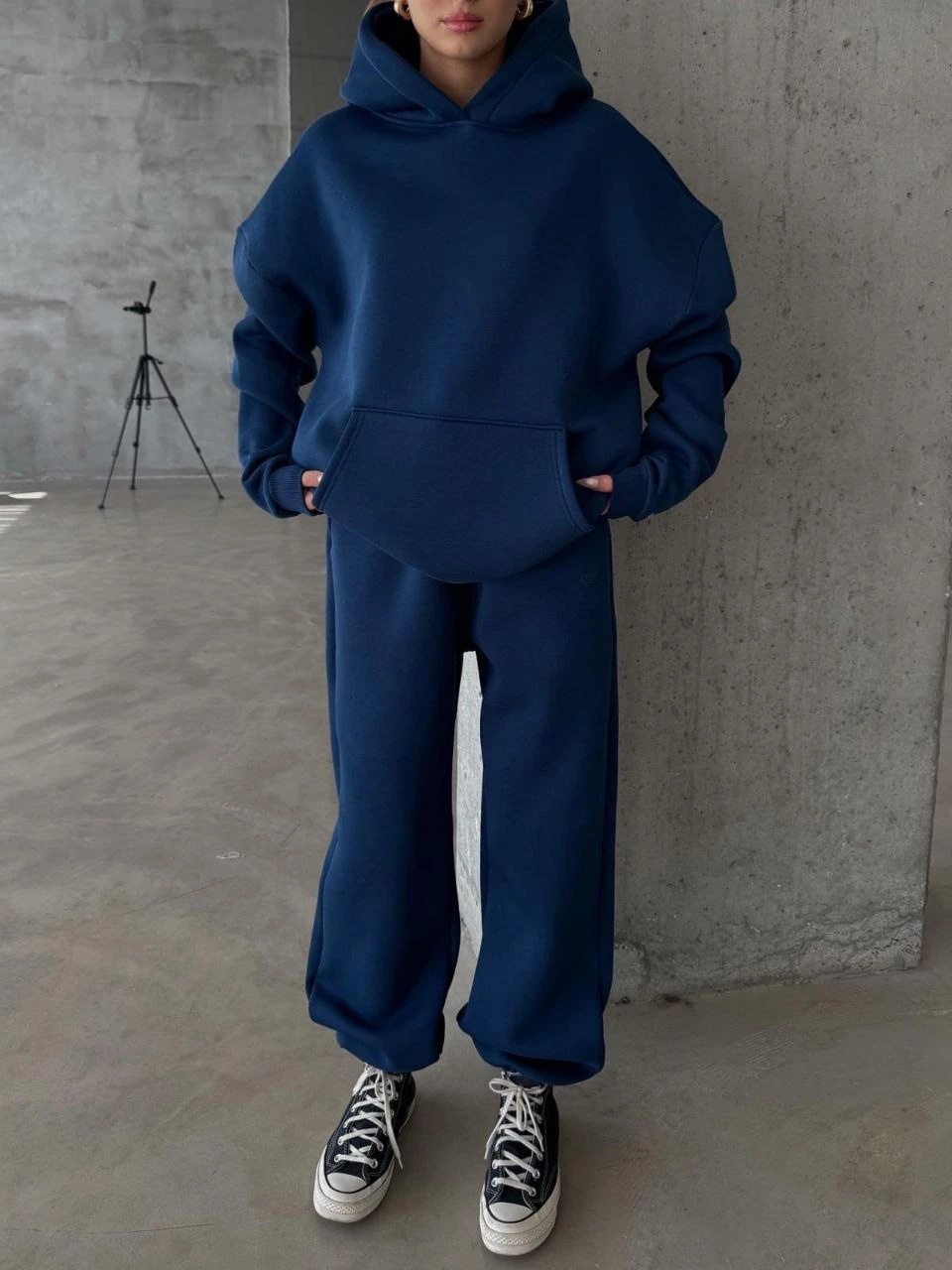 Jegass 3 İplik Şardonlu Oversize Sweatshirt