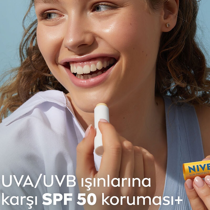 Nivea Sun SPF50 Yüksek Güneş Koruyucu Dudak Bakım Kremi 4.8 gr