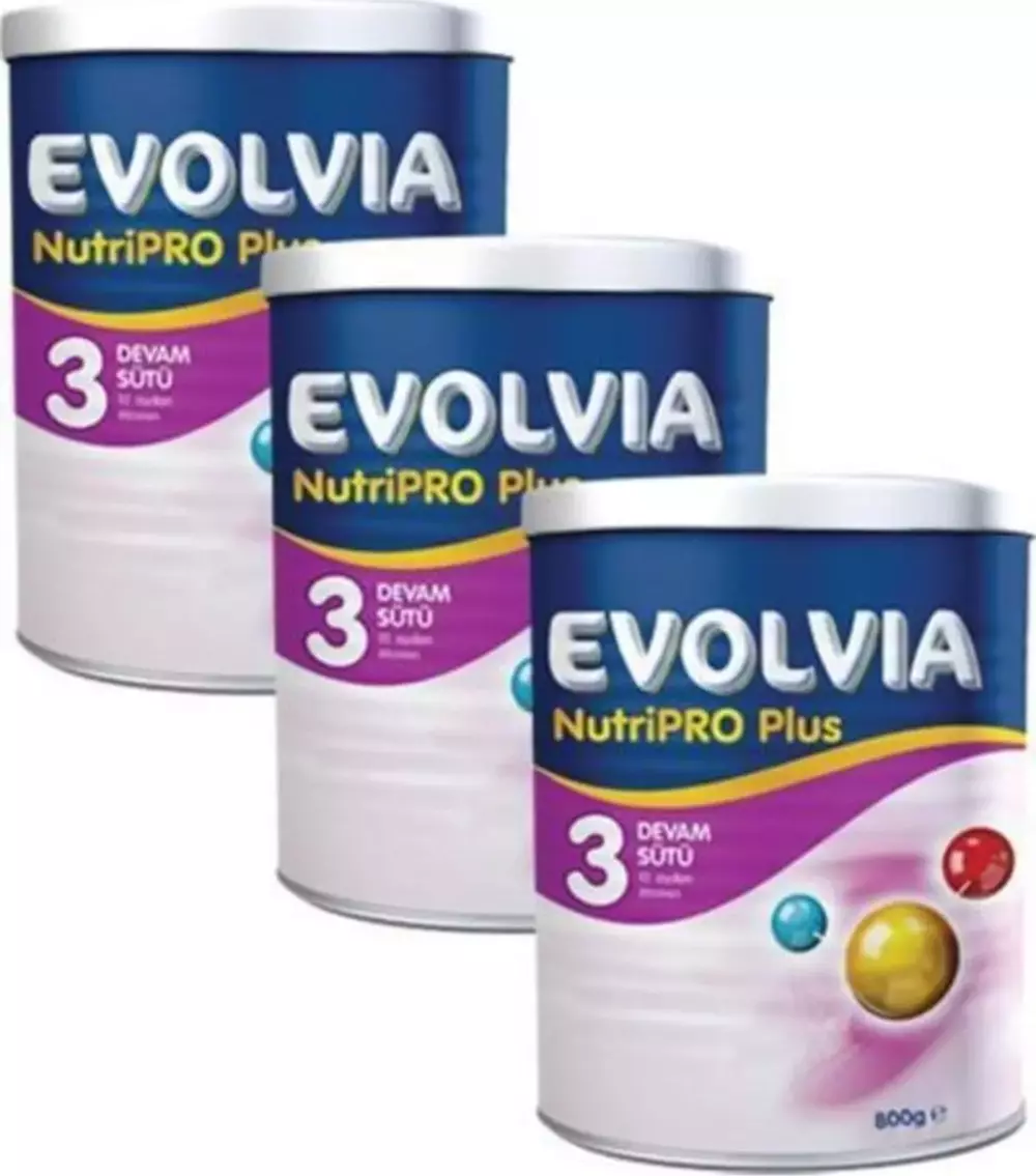 Evolvia NutriPro PLUS 3 Bebek Maması 800 gr x 3 Adet