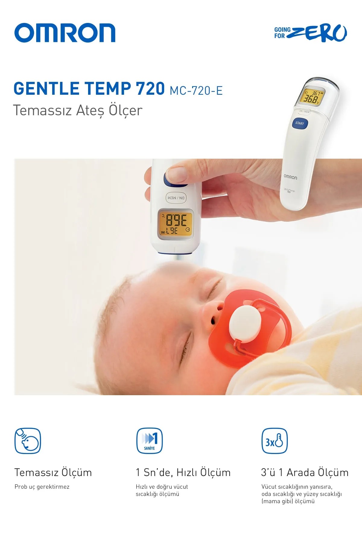 Omron Gentle Temp 720 Alından Temassız Ateş Ölçer