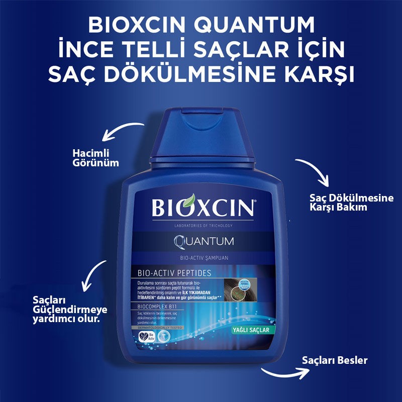 Bioxcin Quantum Şampuan 3al 2öde (Yağlı Saçlar)