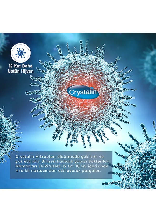 Crystalin Antiseptik Ağız-Boğaz ve Diş Eti Spreyi 50 ml Şişe