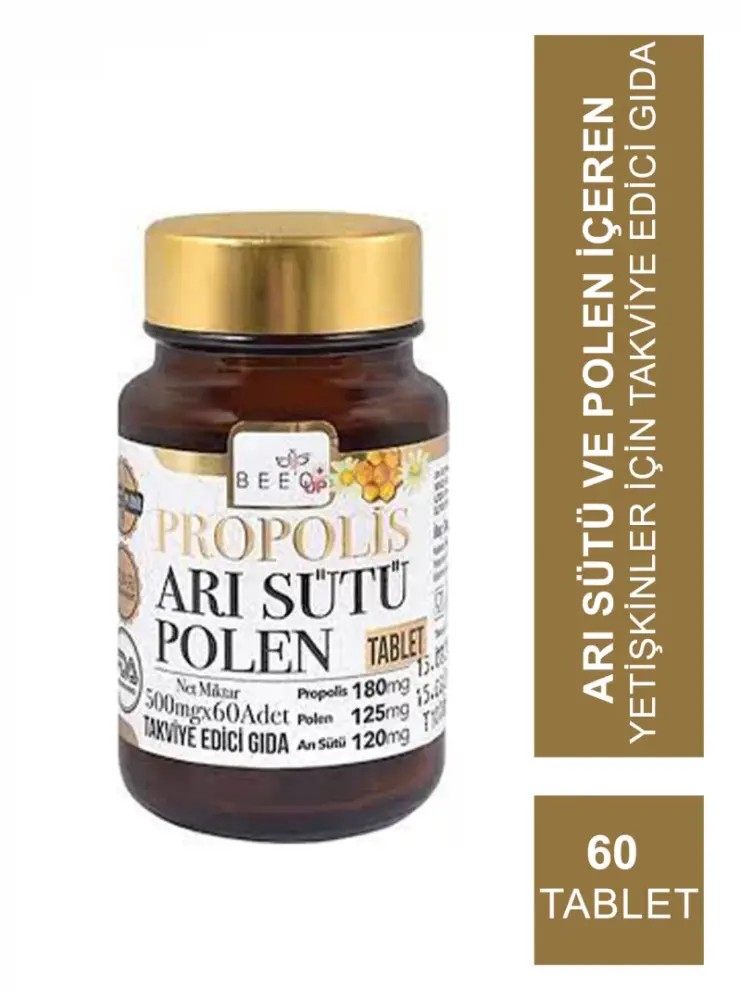 Beeo Up Propolis Arı Sütü Polen Yetişkin 60 Tablet